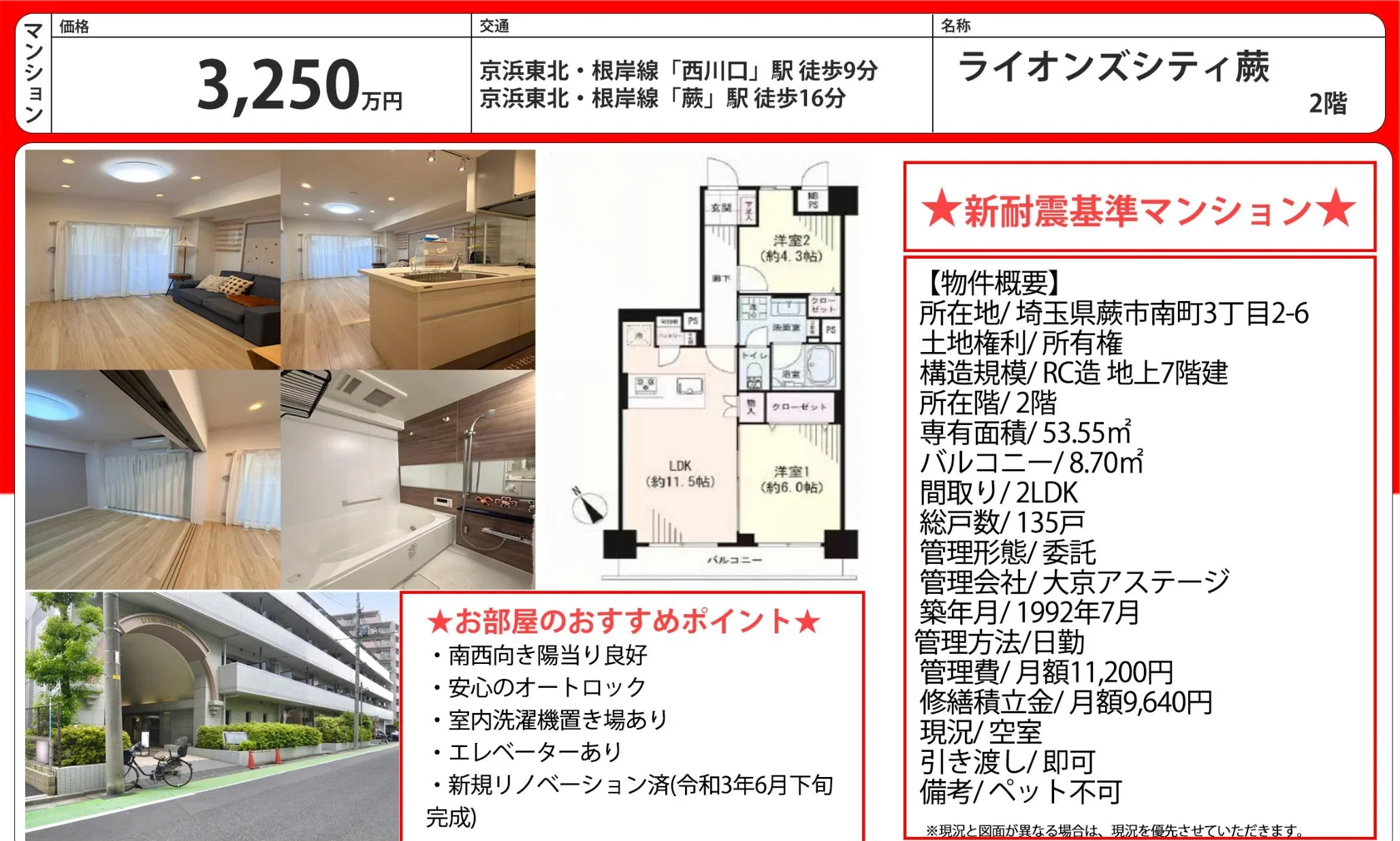 ライオンズシティ蕨 0