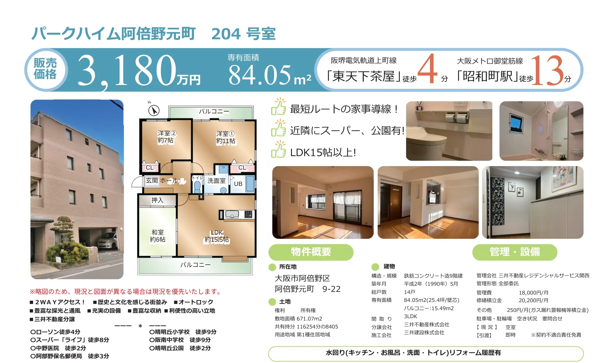 パークハイム阿倍野元町 0