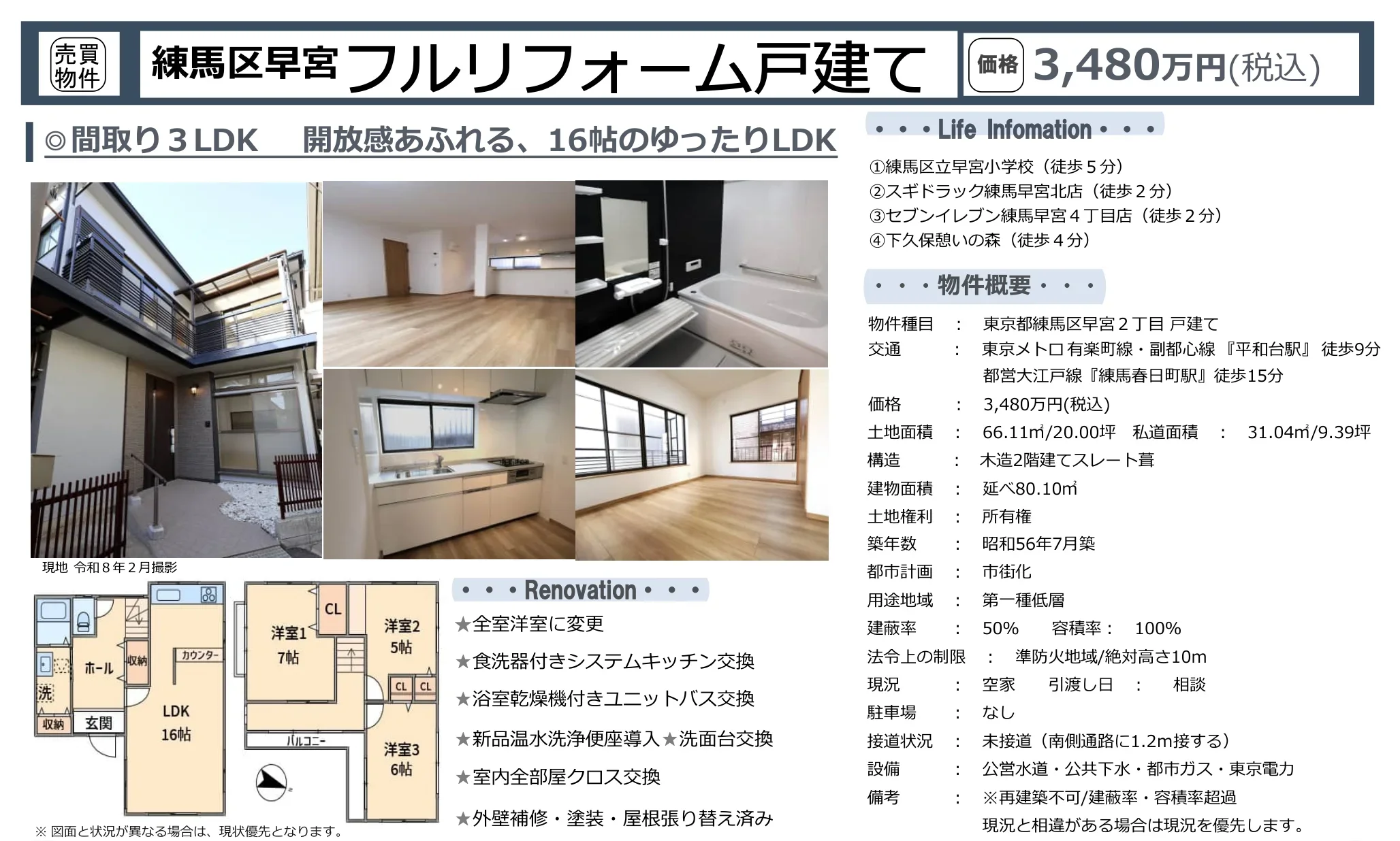 Well-Kept 3-Bedroom House in Hayamiya 10