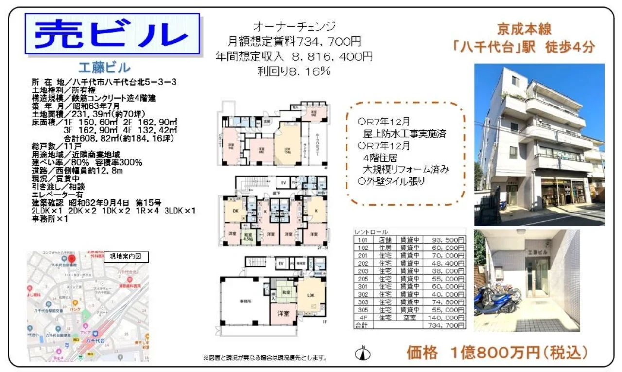 Vintage Property Near Station in Yachiyodai nishi 0
