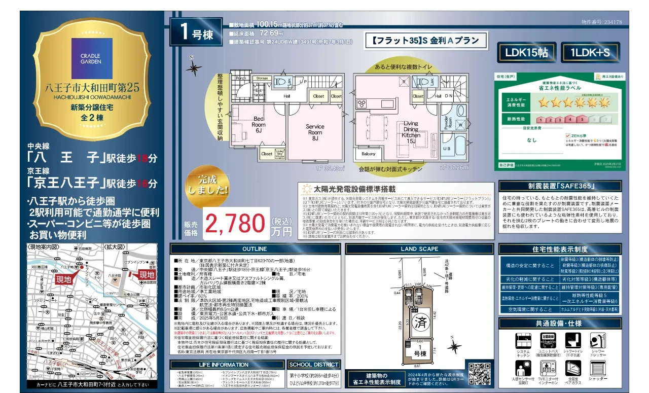 Brand New 1-Bedroom House in Owadamachi 9