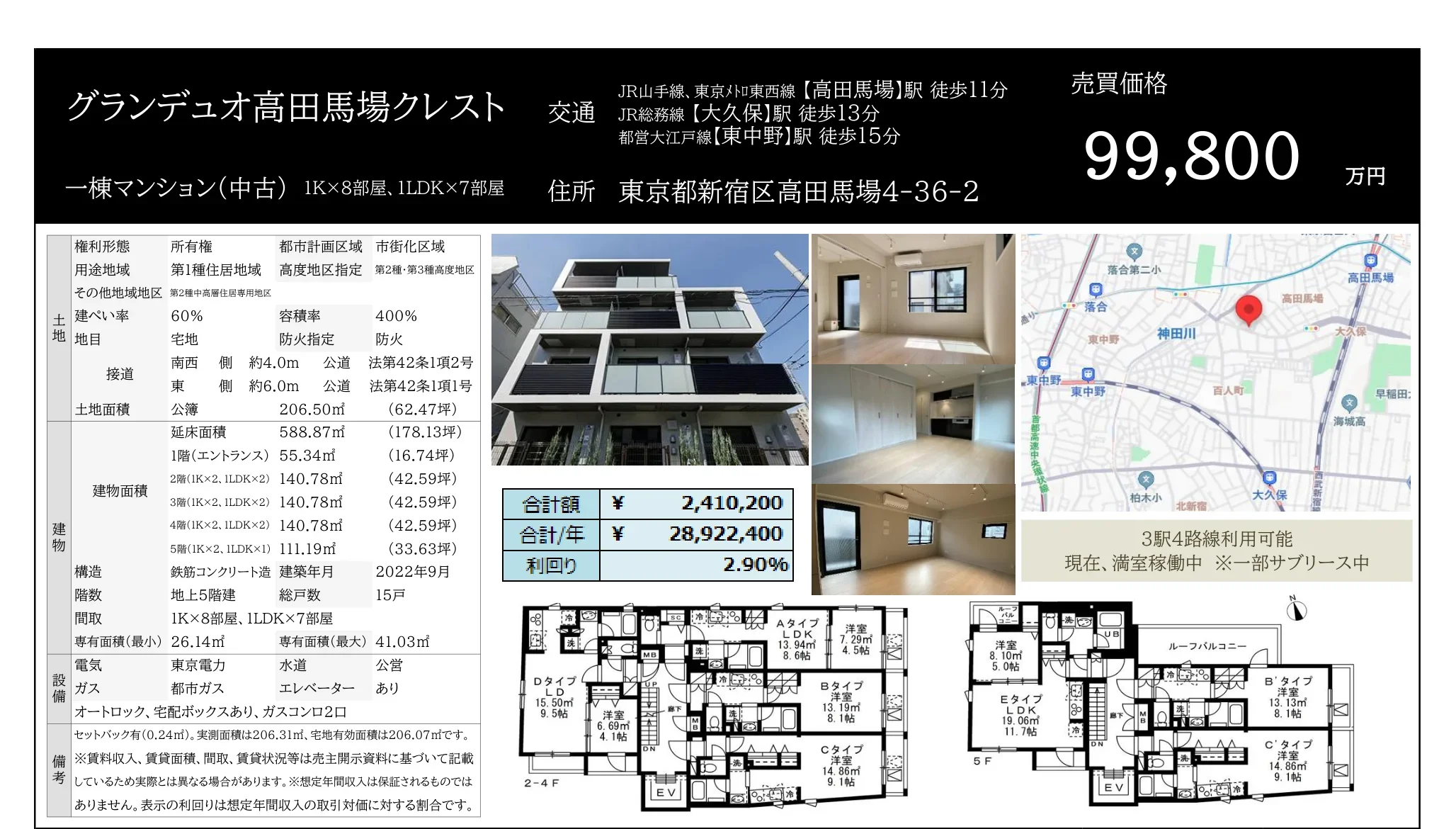 グランデュオ高田馬場クレスト 0