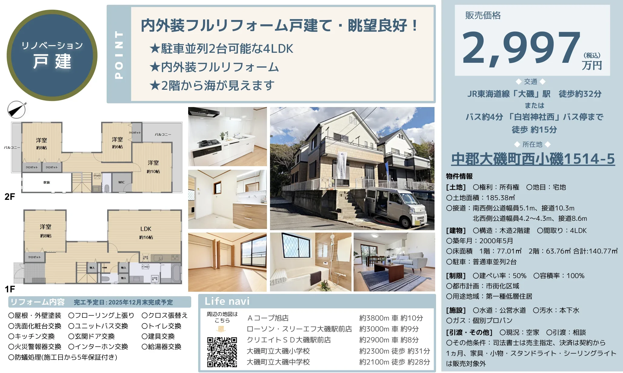 神奈川県中郡大磯町西小磯 中古戸建 0