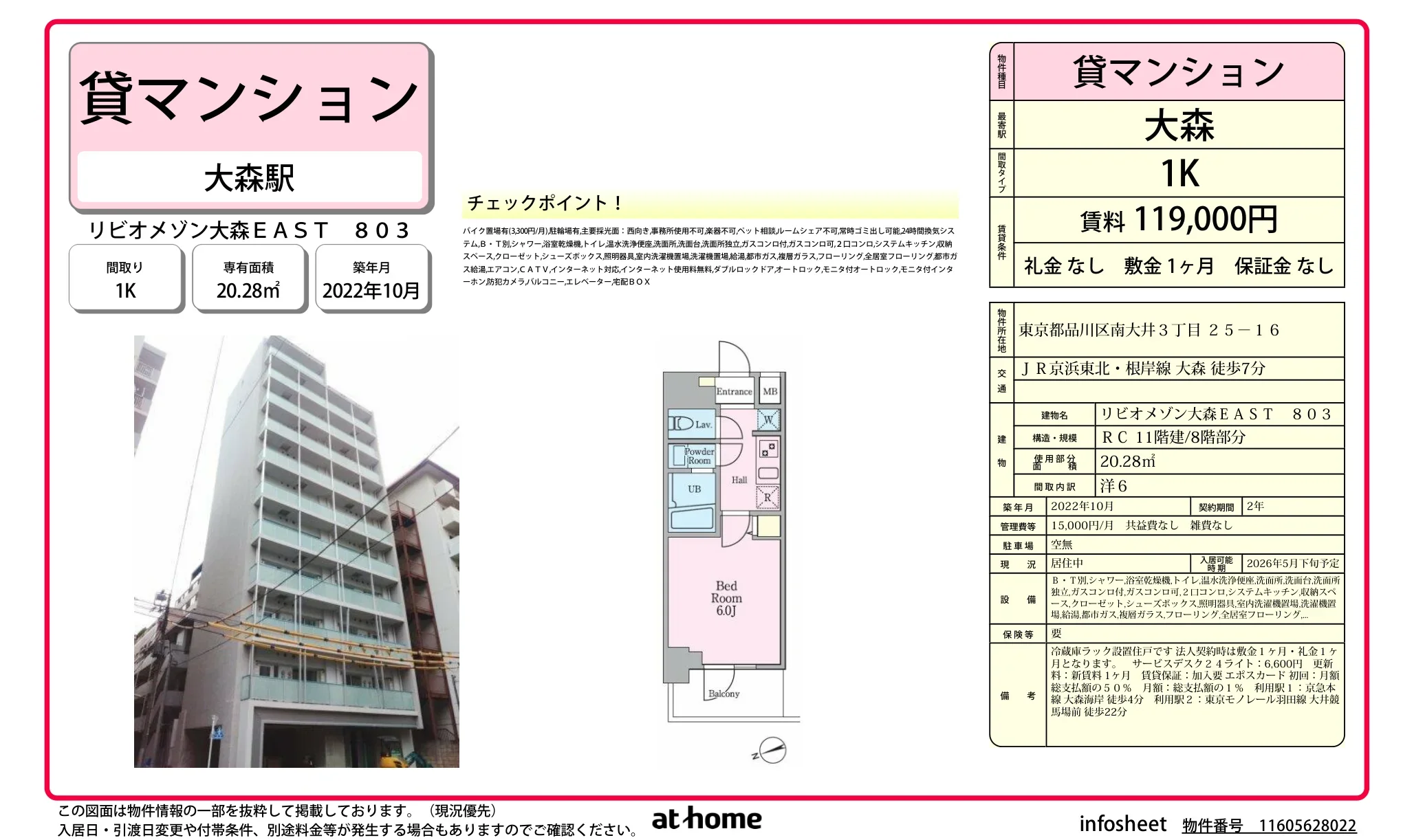 リビオメゾン大森ＥＡＳＴ 0