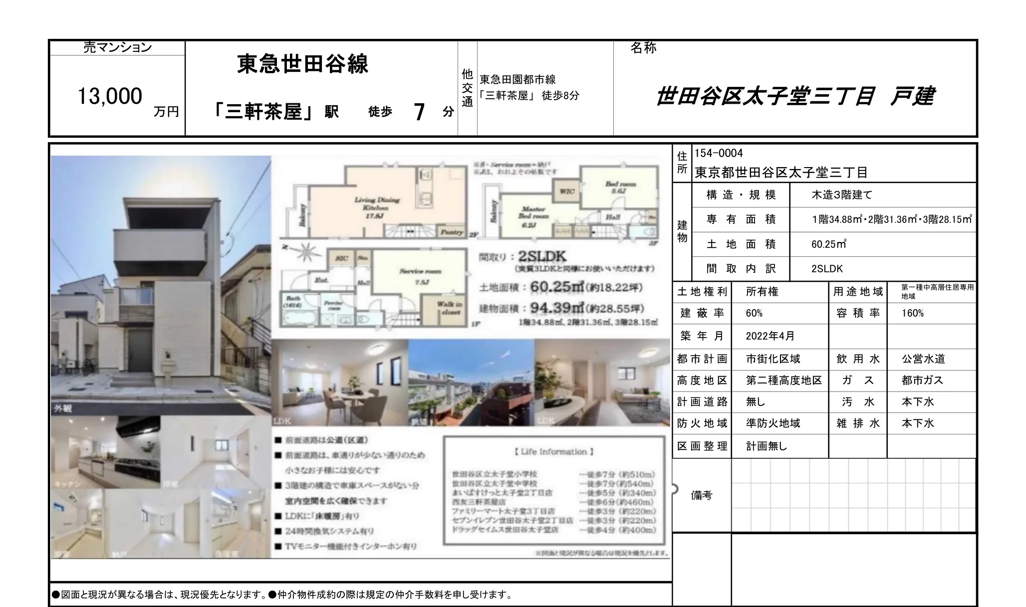 Modern 2-Bedroom House Near Station in Taishido 0