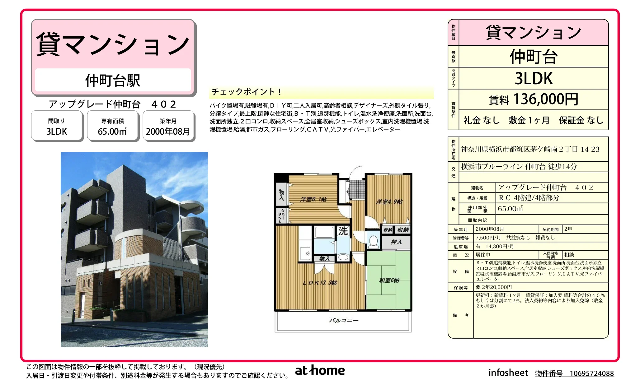アップグレード仲町台 0