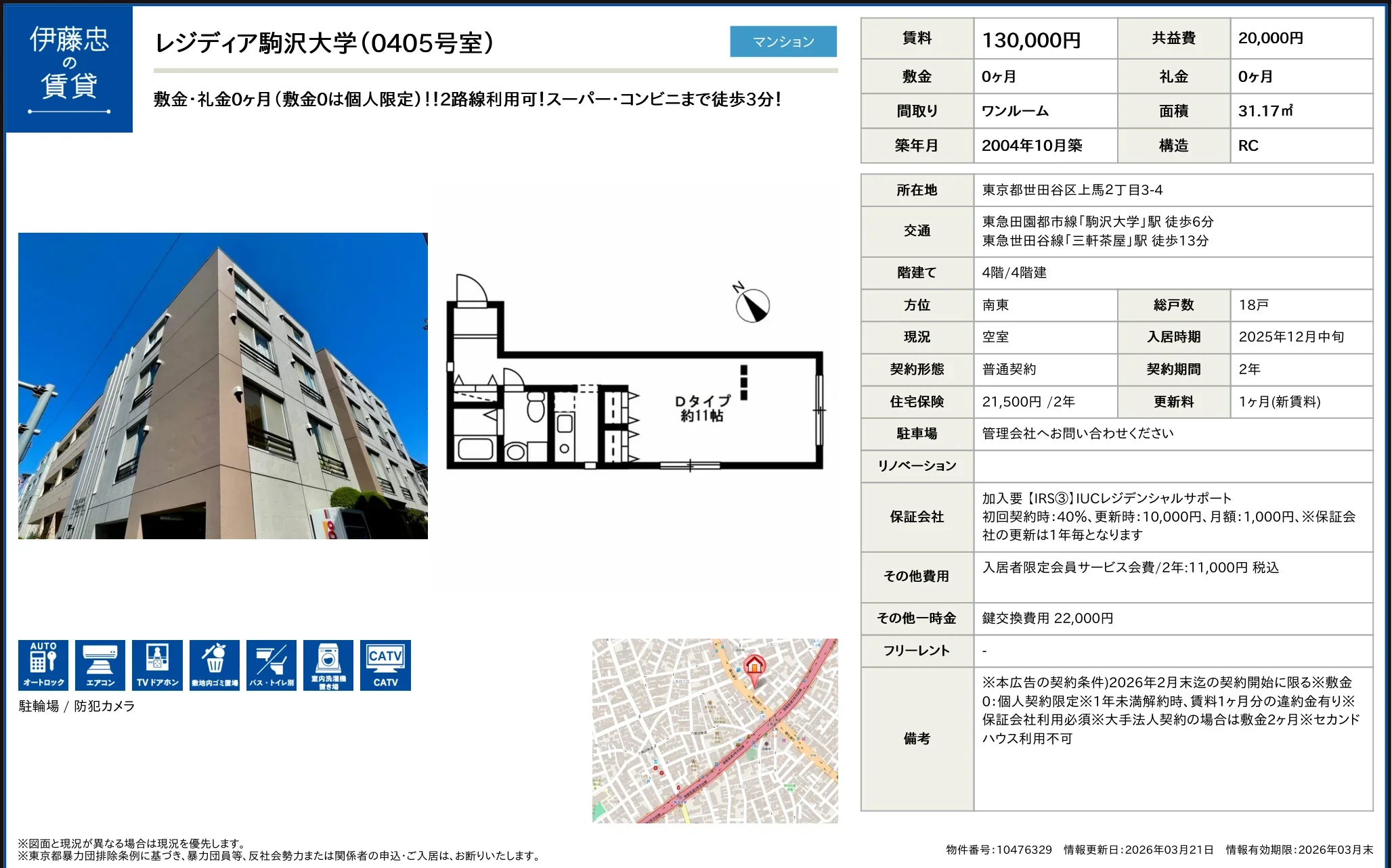 レジディア駒沢大学 10