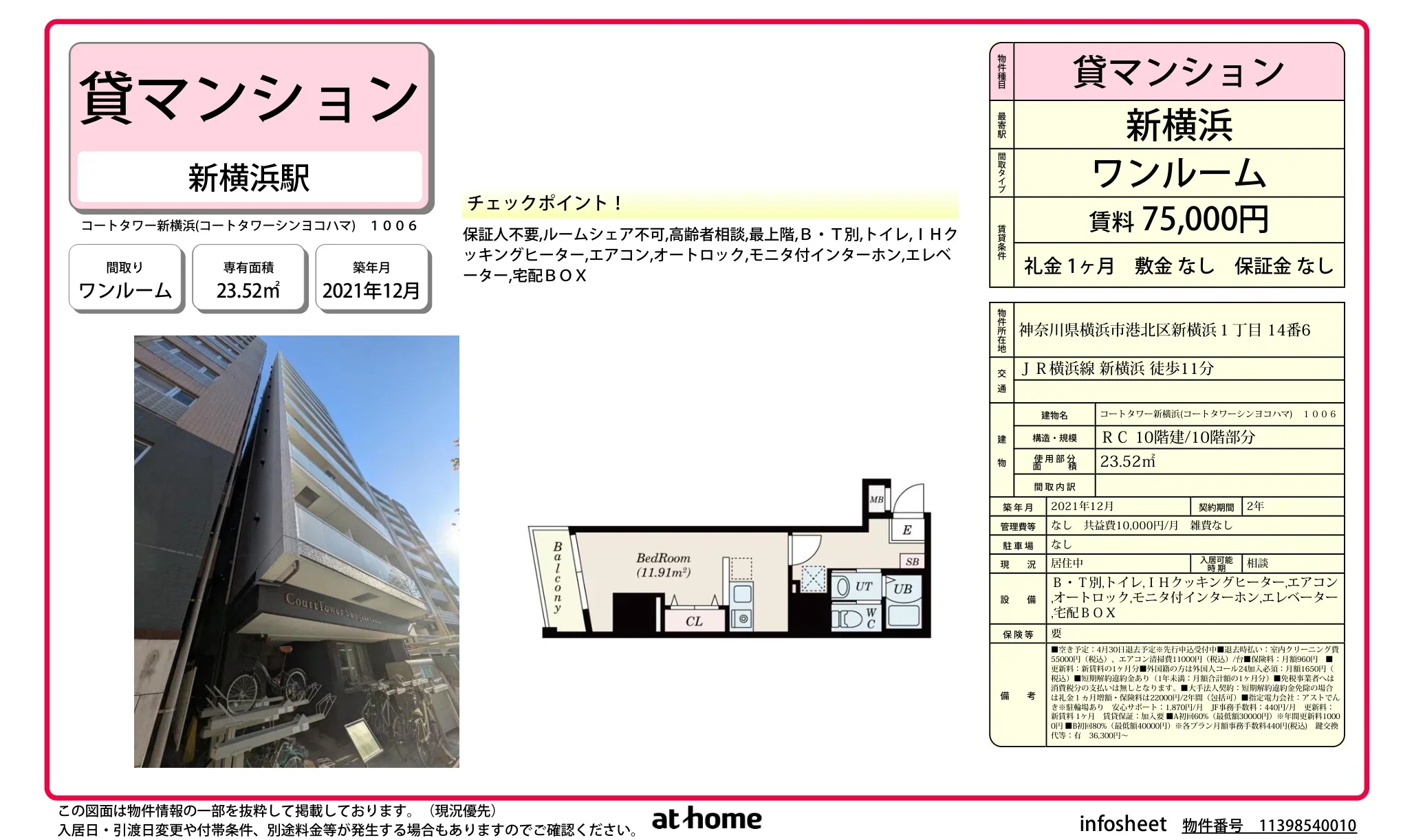 コートタワー新横浜 0