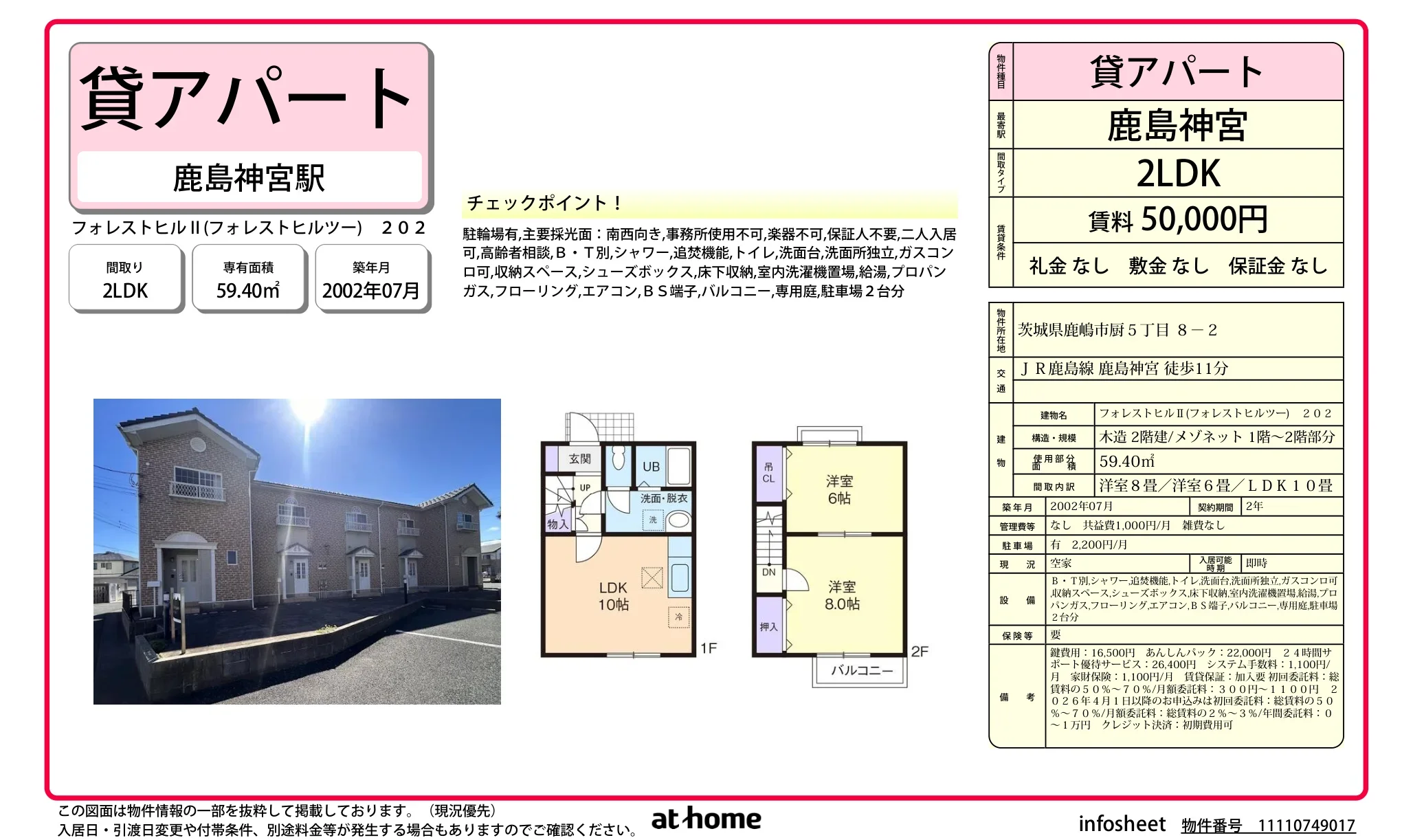 フォレストヒルII 202 0