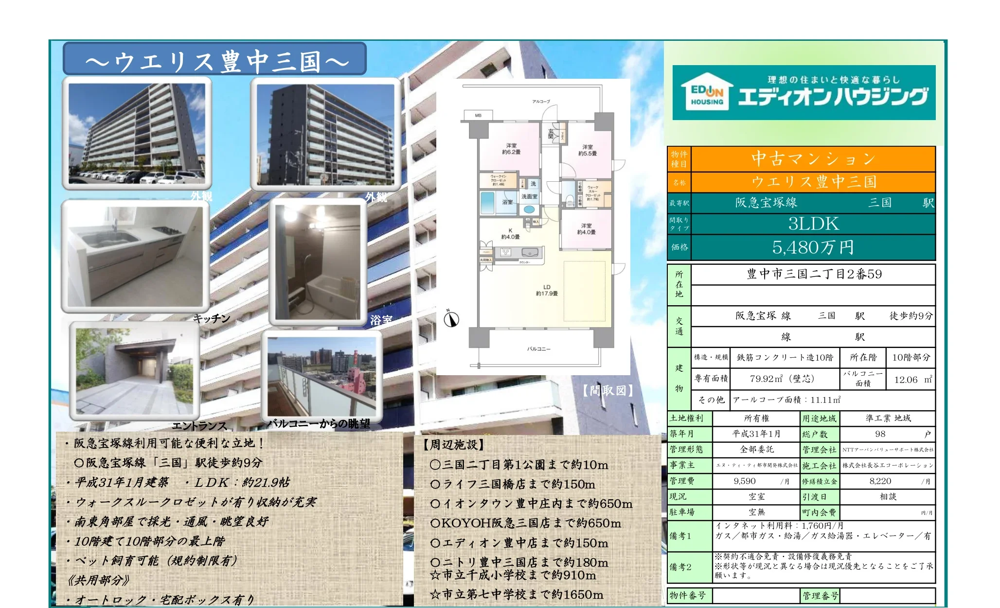 ウエリス豊中三国 0