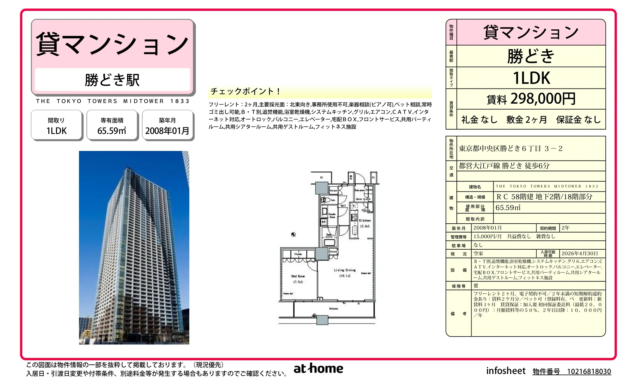 1LDK Condo Near Station 0