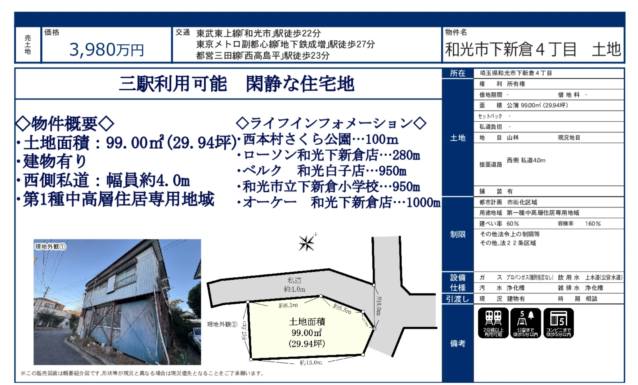 和光市下新倉4丁目 土地 0