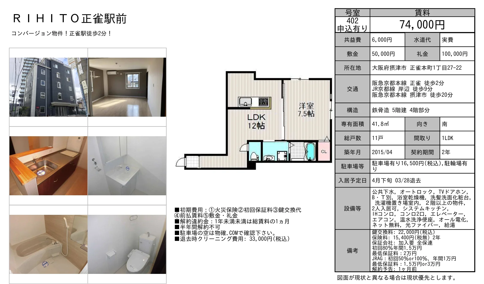 RIHITO正雀駅前 402 0