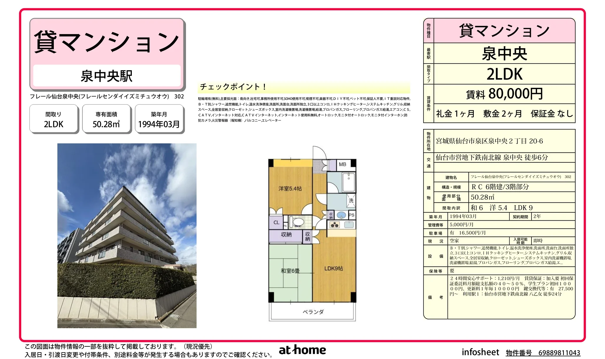 Vintage 2LDK Condo Near Station in Izumichuo 0