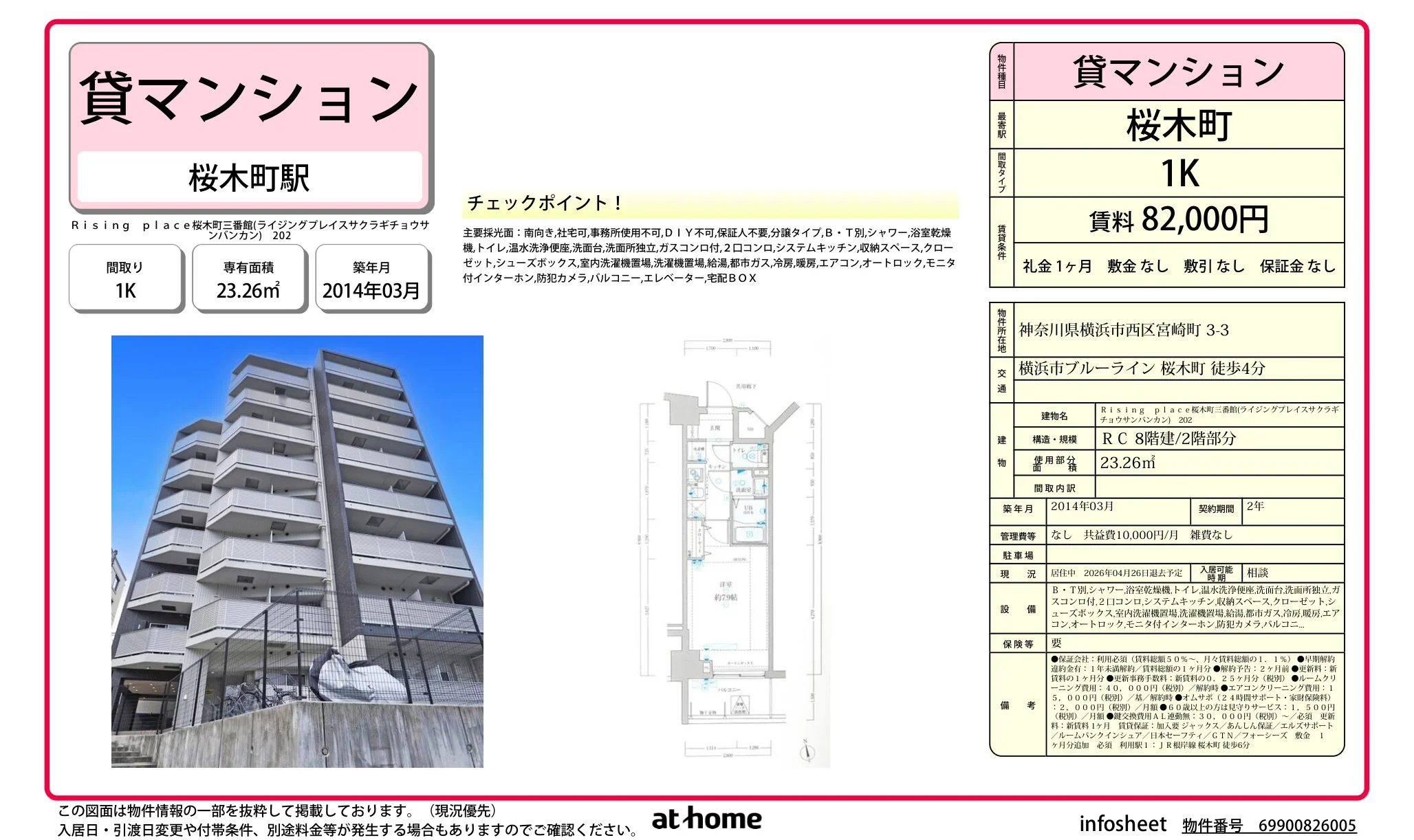 Ｒｉｓｉｎｇ　ｐｌａｃｅ桜木町三番館 0