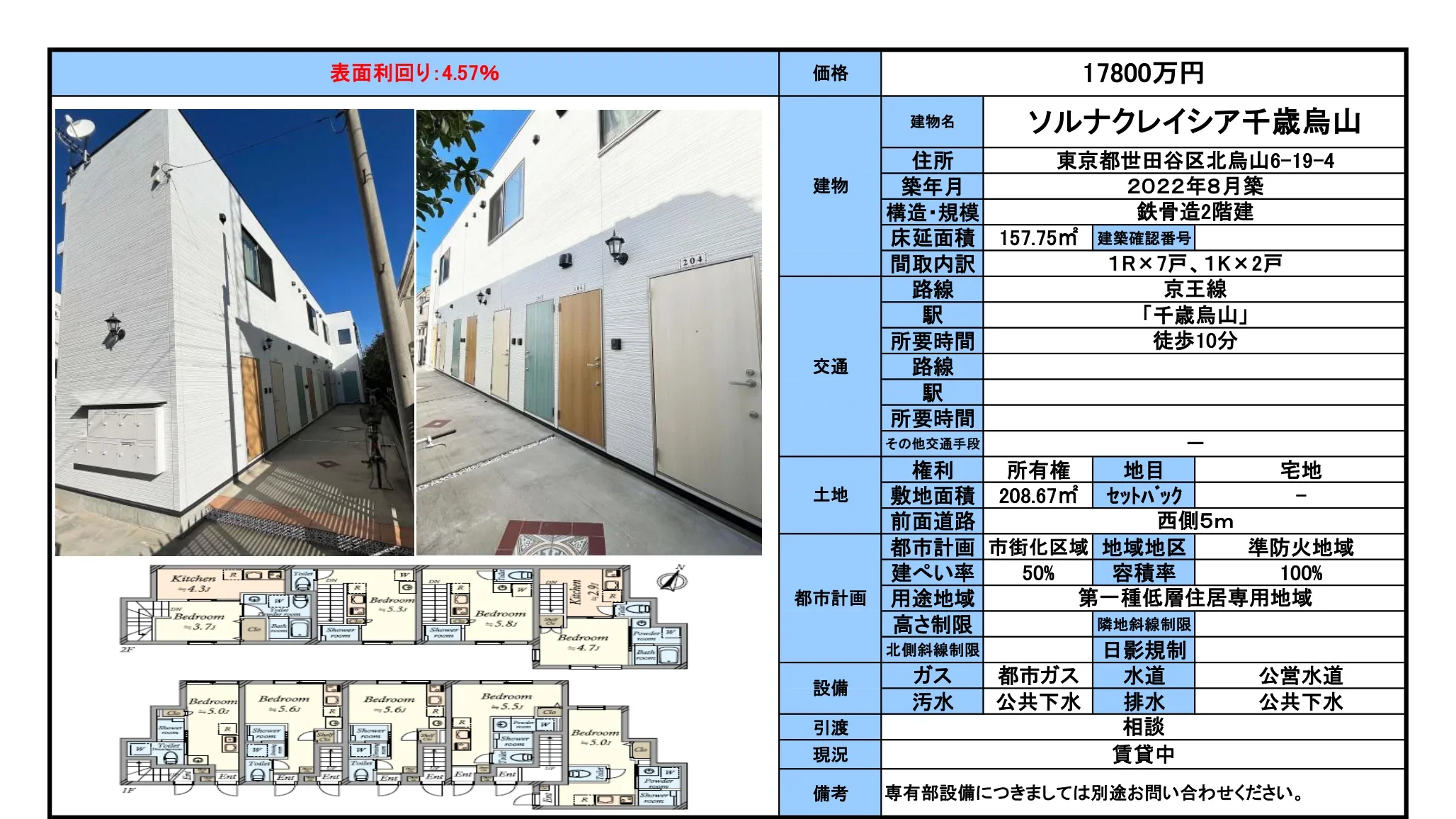 ソルナクレイシア千歳烏山 0