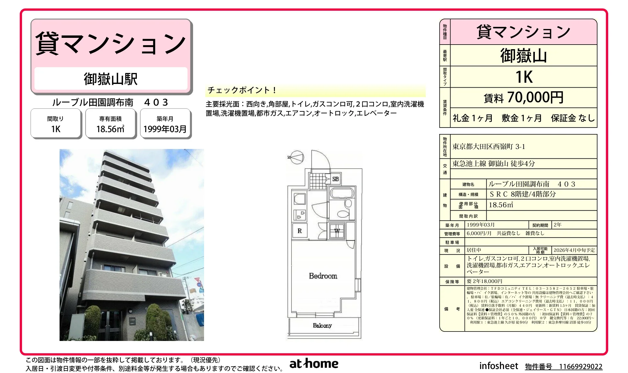 ルーブル田園調布南 403 403 0