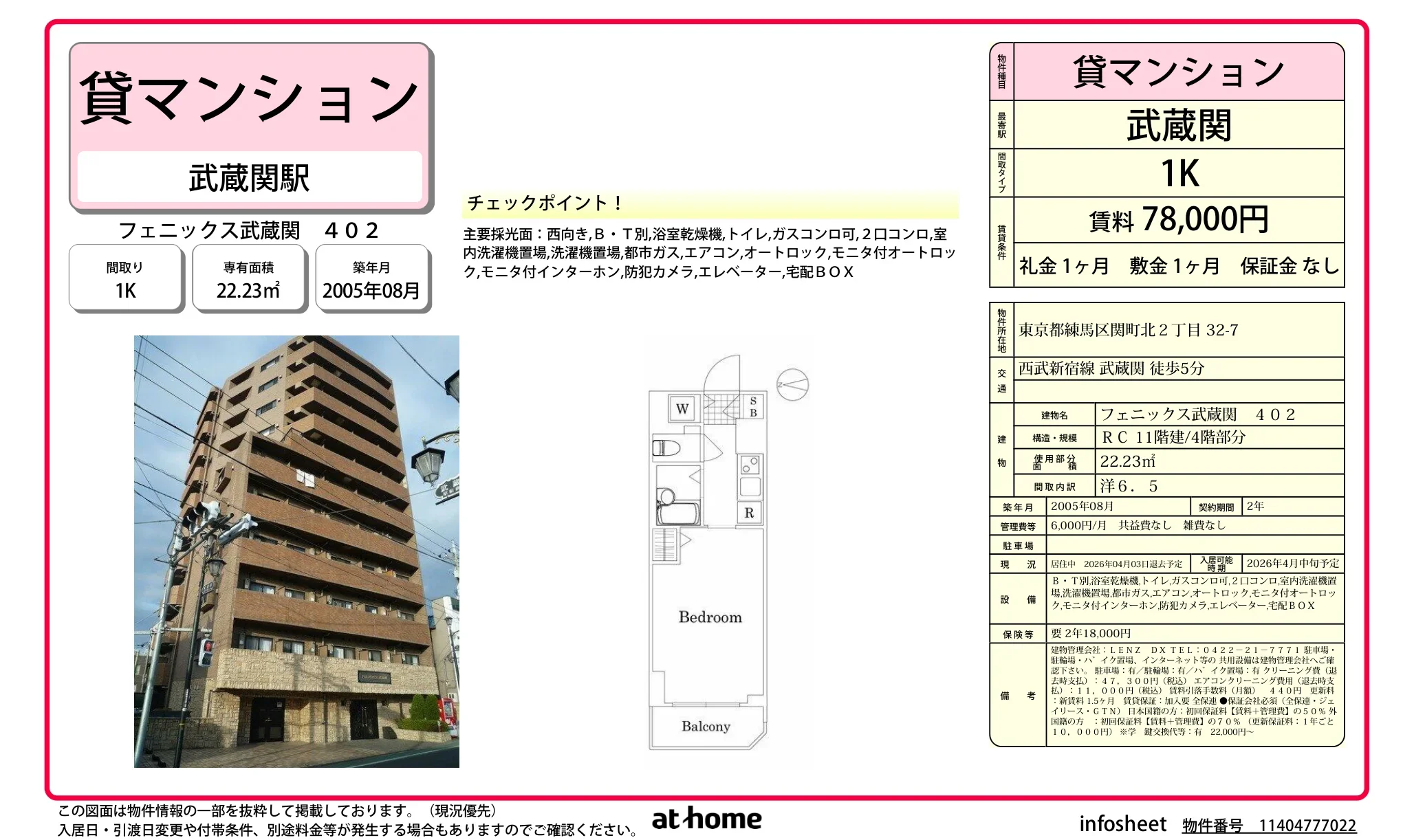 フェニックス武蔵関 0