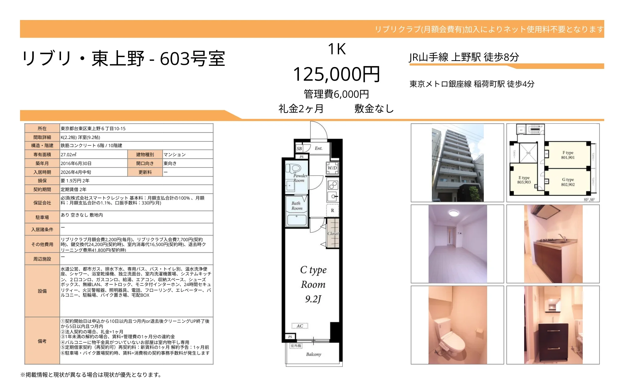 リブリ東上野 603号 0