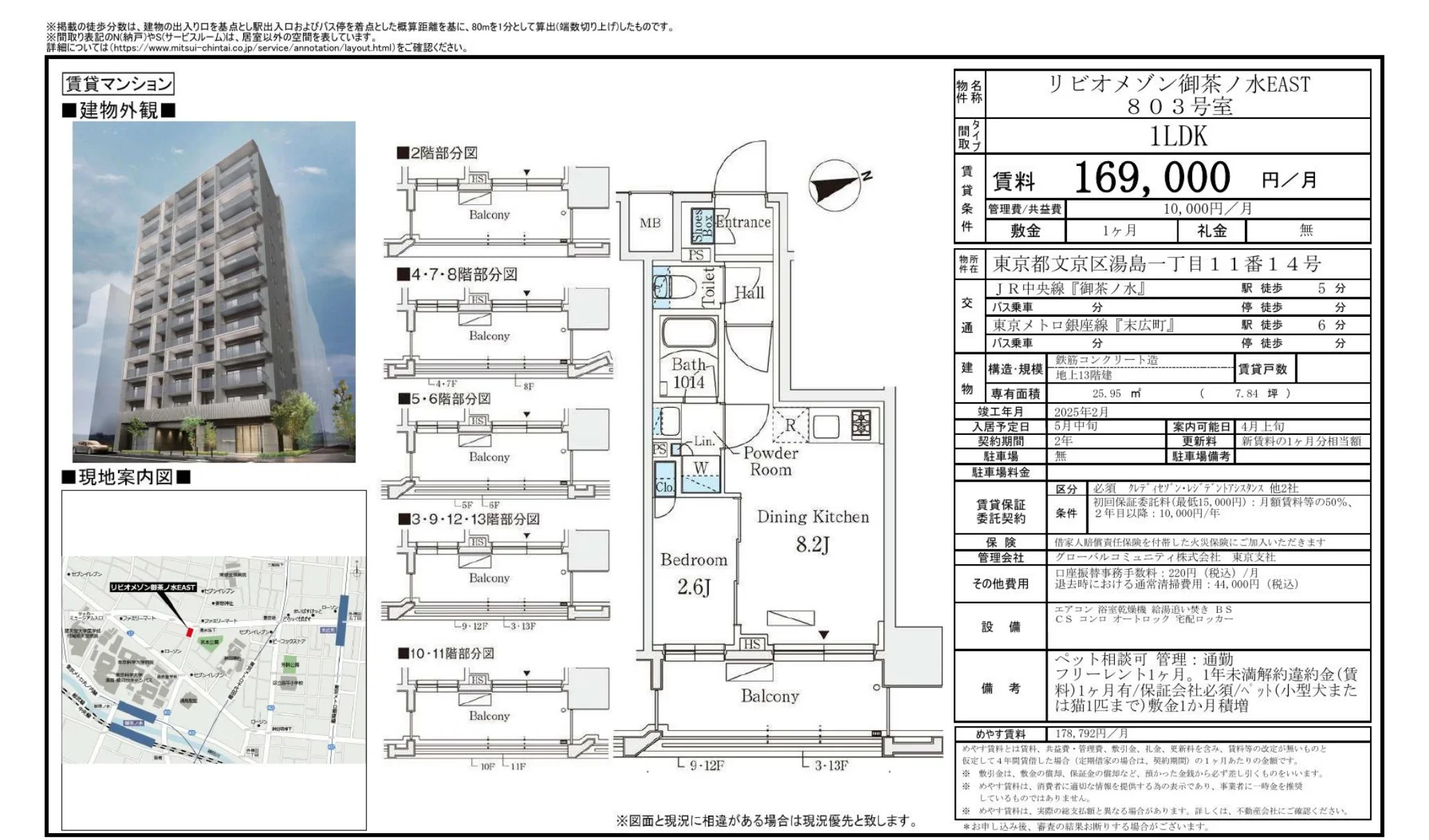 リピオメゾン御茶ノ水EAST 803号 0