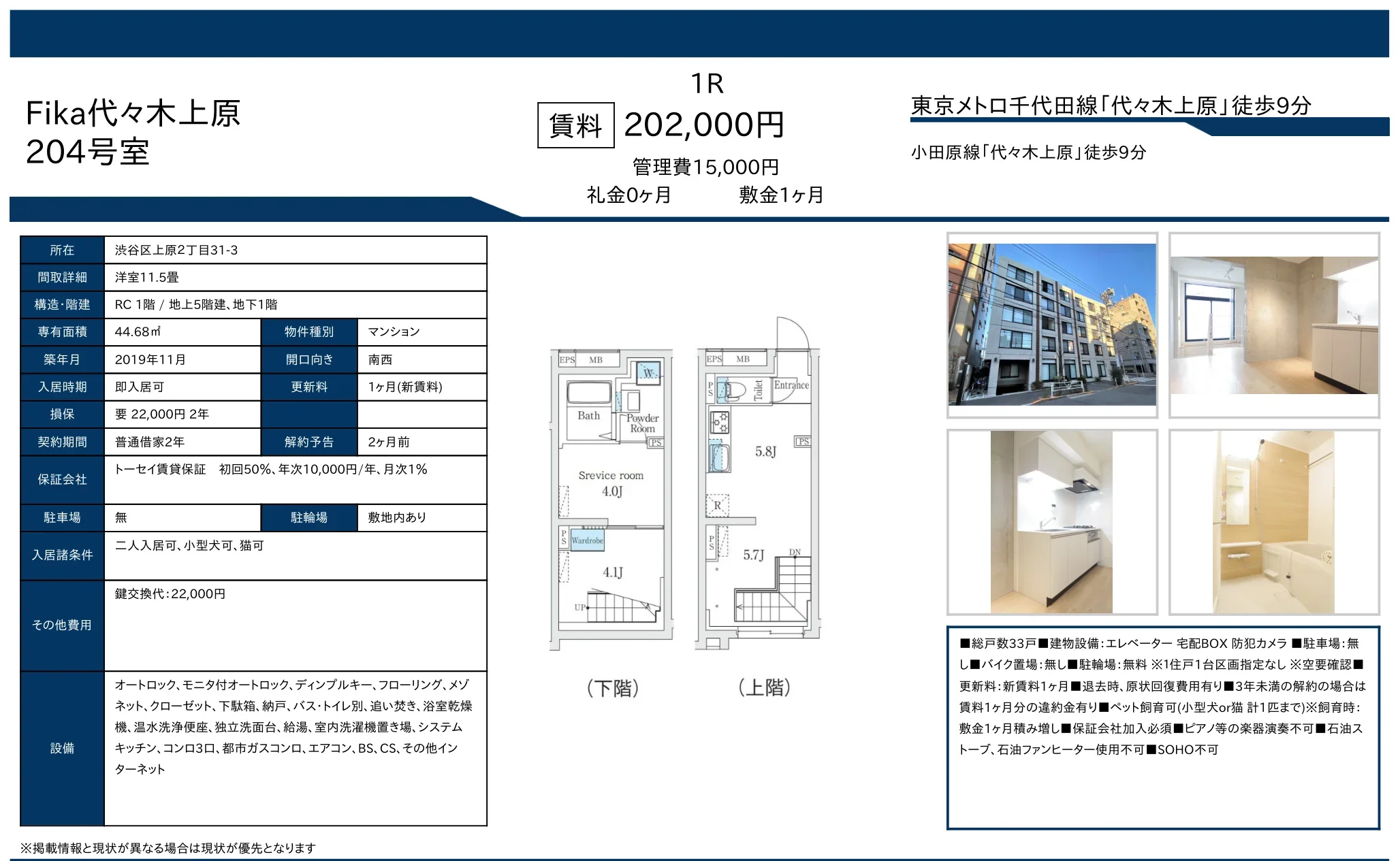 Fika代々木上原 204号 0