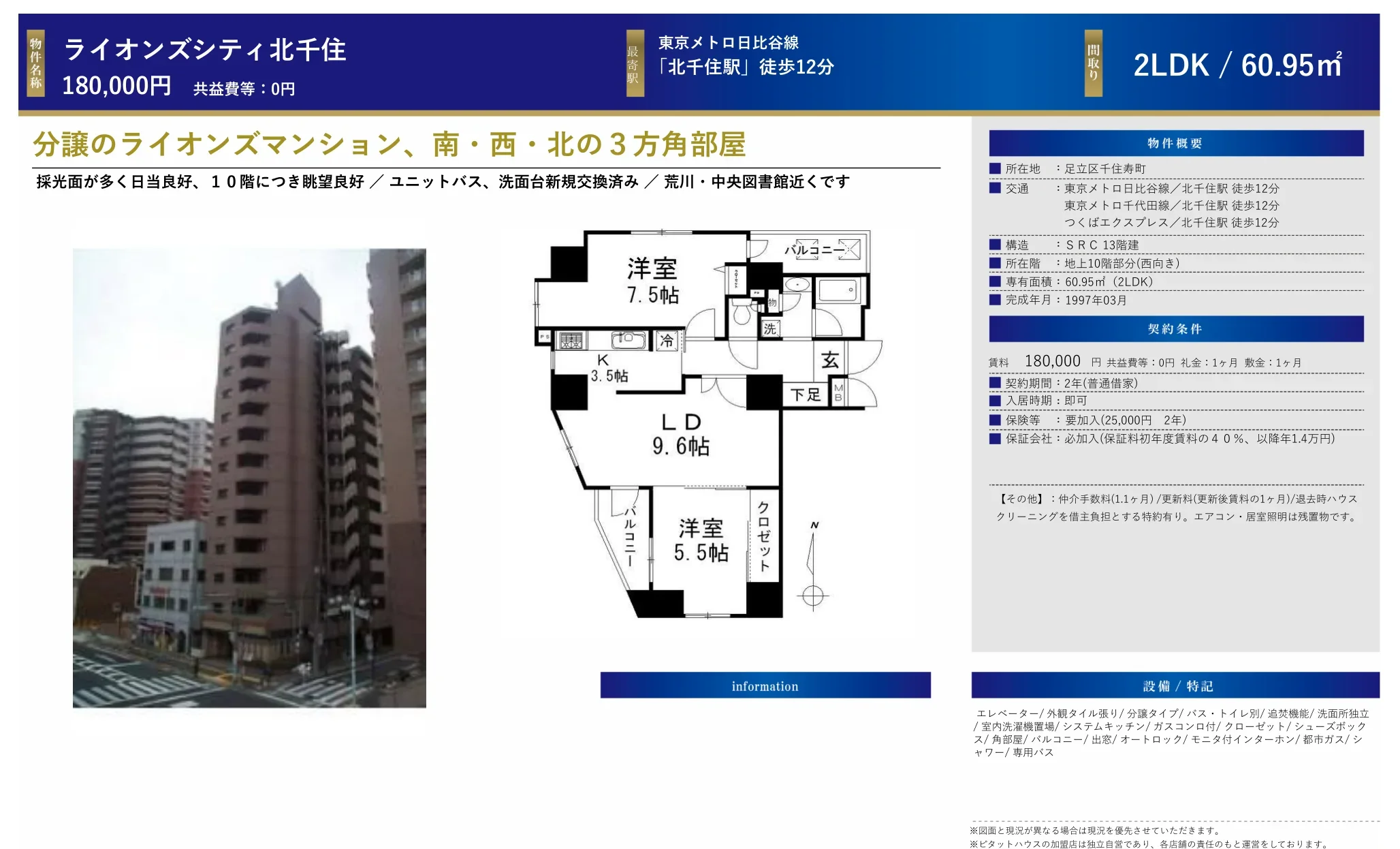 ライオンズシティ北千住 0