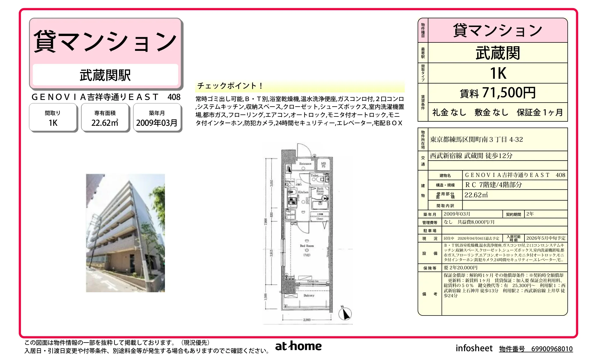 ＧＥＮＯＶＩＡ吉祥寺通りＥＡＳＴ 0