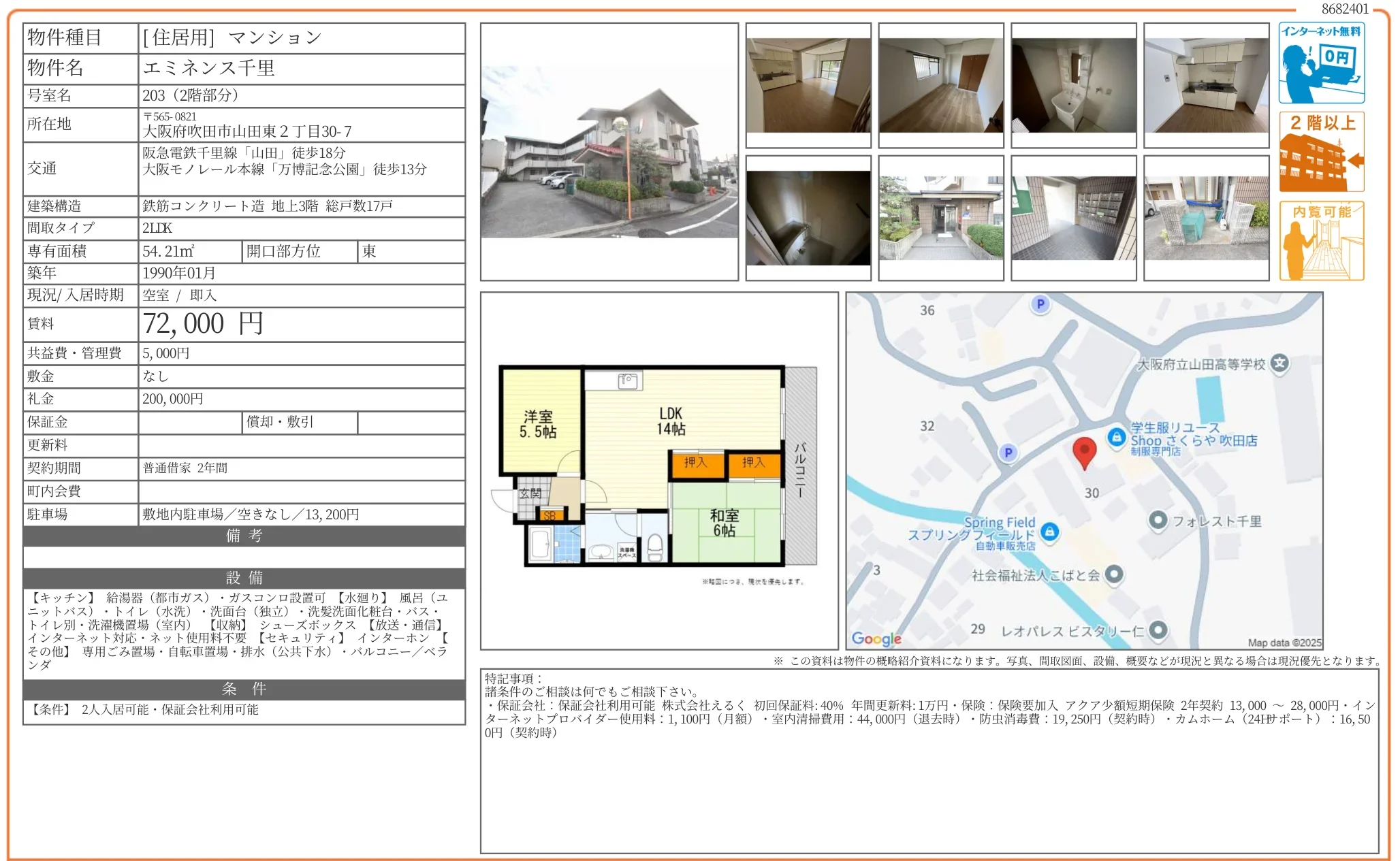 エミネンス千里 203 0