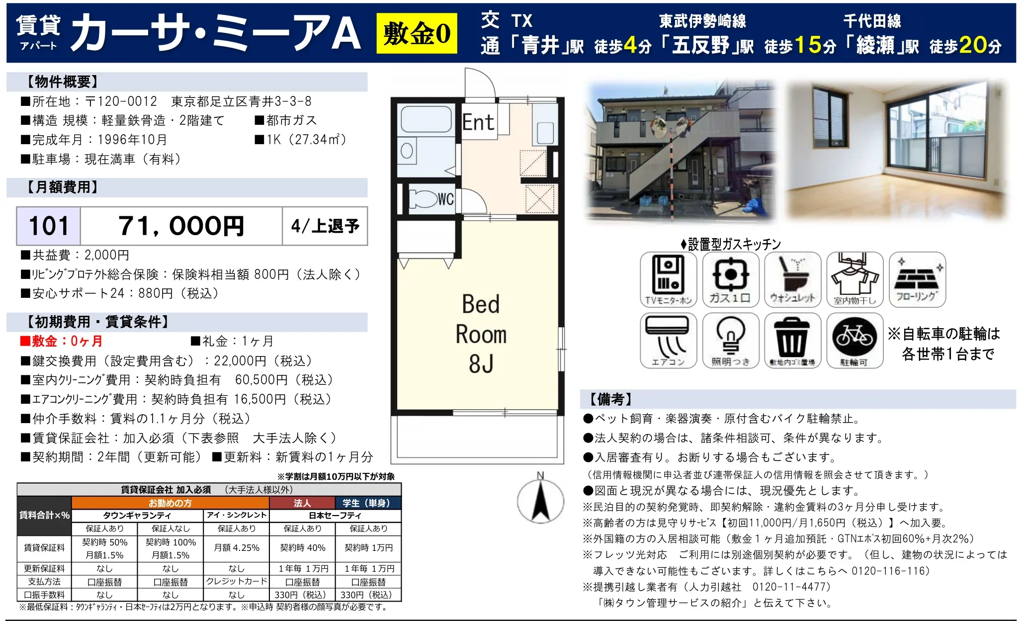 カーサ・ミーアA 101号 0