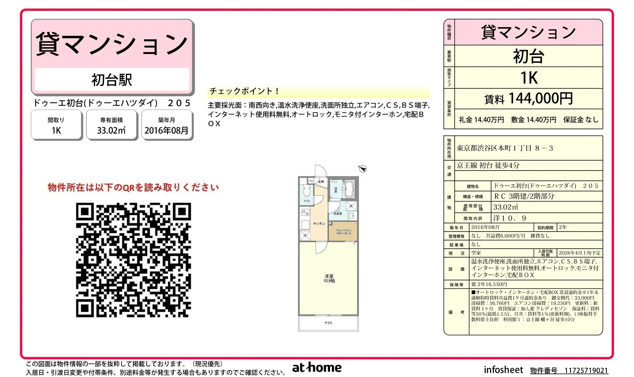 ドゥーエ初台 205号 0