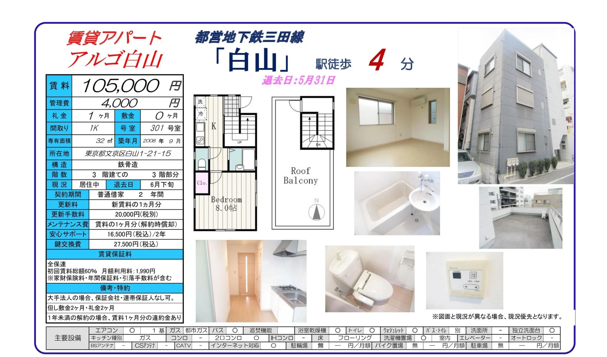 アルゴ白山 301号室 0