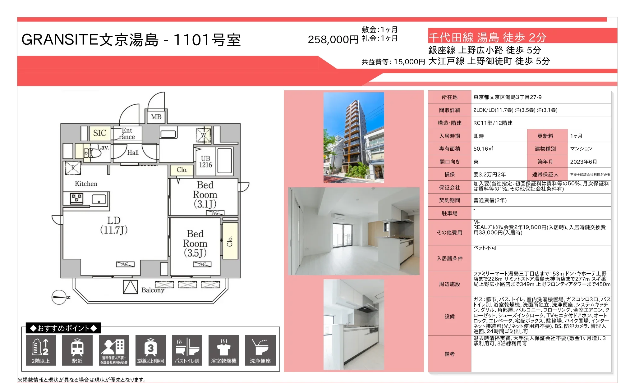 GRANSITE文京湯島 1101号 0