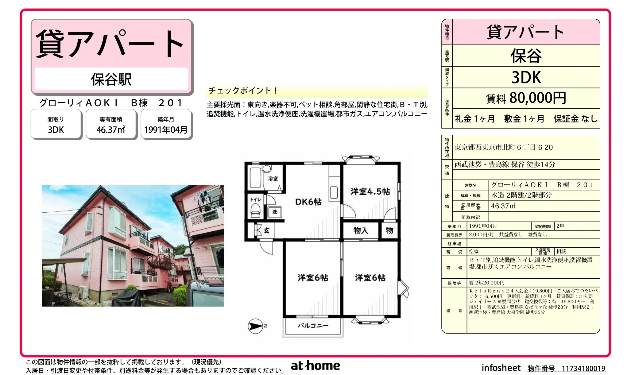 グローリィAOKI B棟 201 201号 0