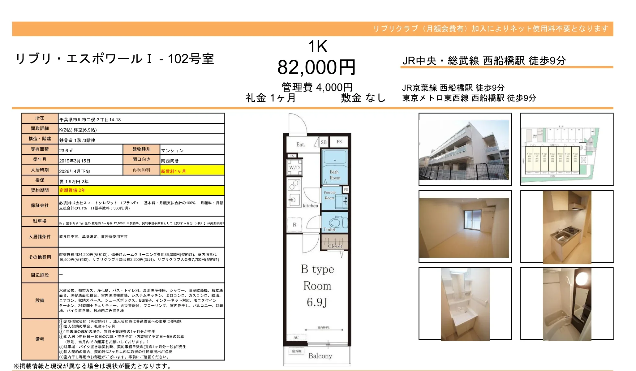 リブリエスポワール 102号 0