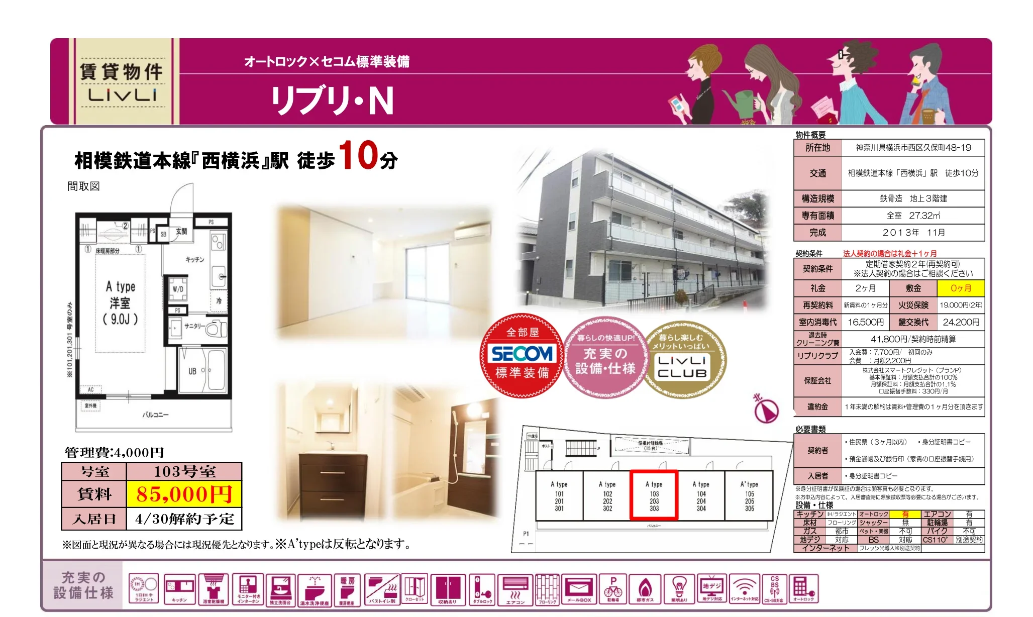 リブリ・N 103号室 0