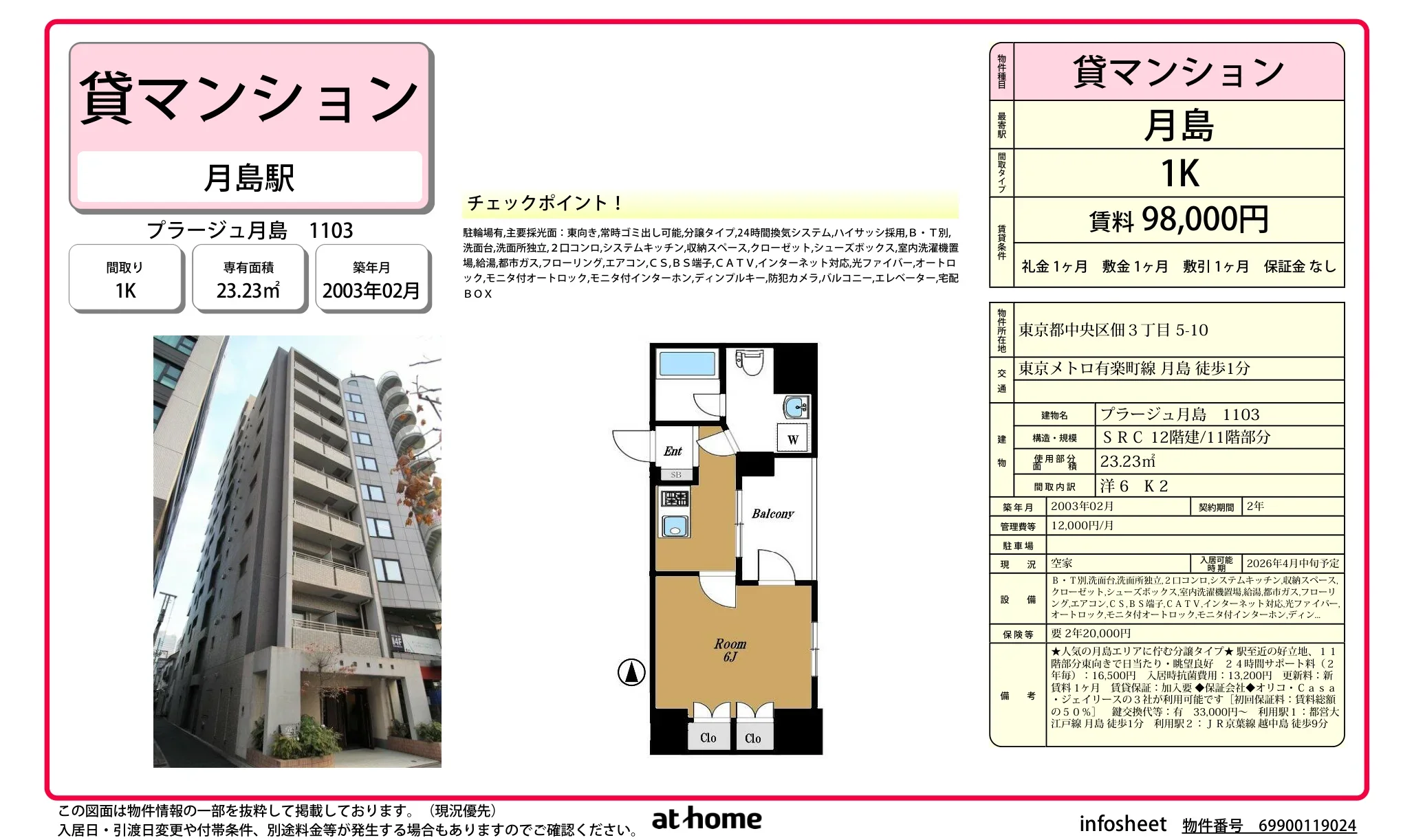 プラージュ月島 0