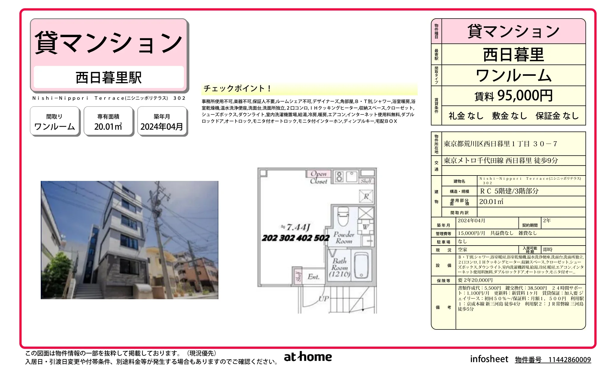 Nishi-Nippori Terrace(ニシニッポリテラス) 302 0
