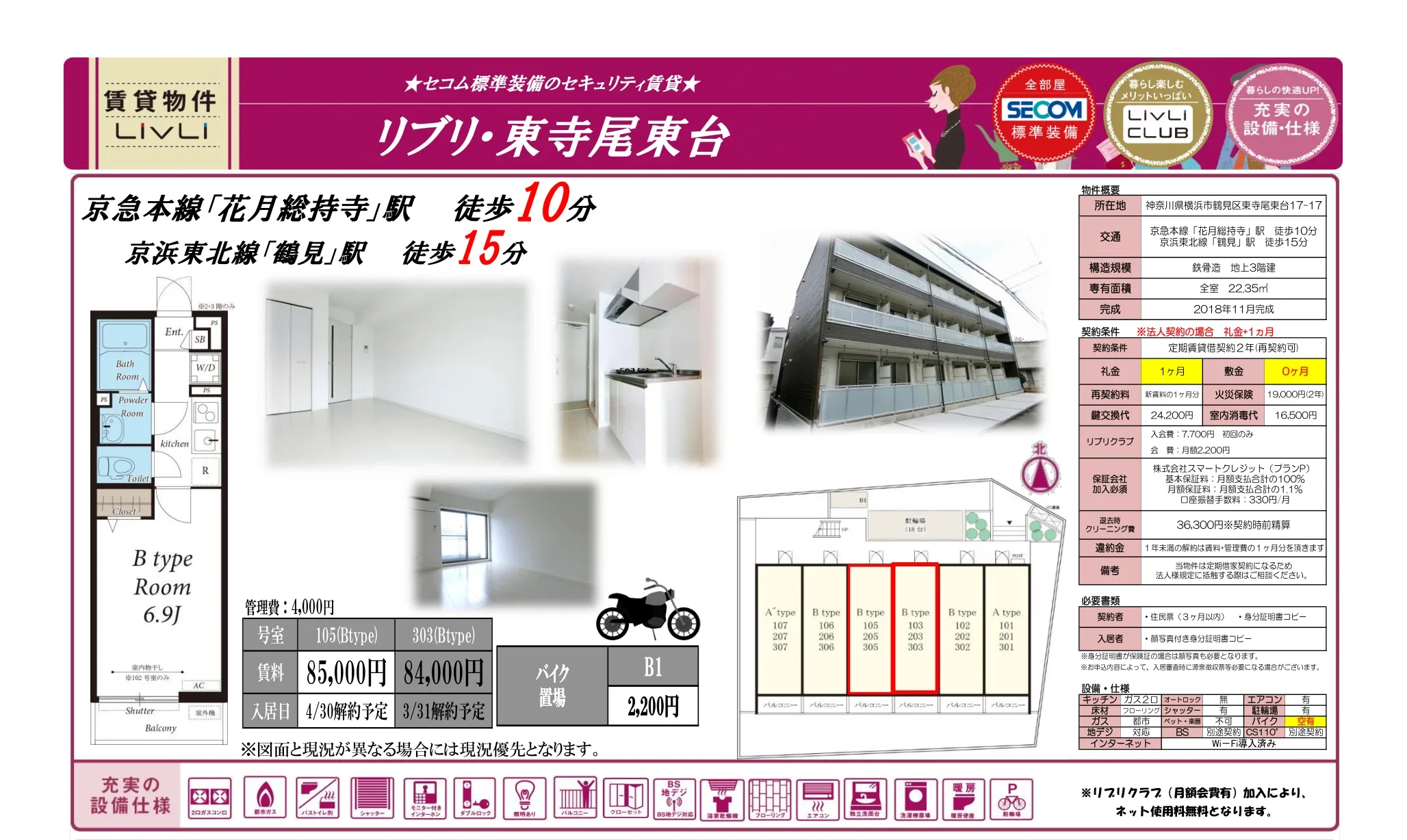 リブリ・東寺尾東台 105号 0