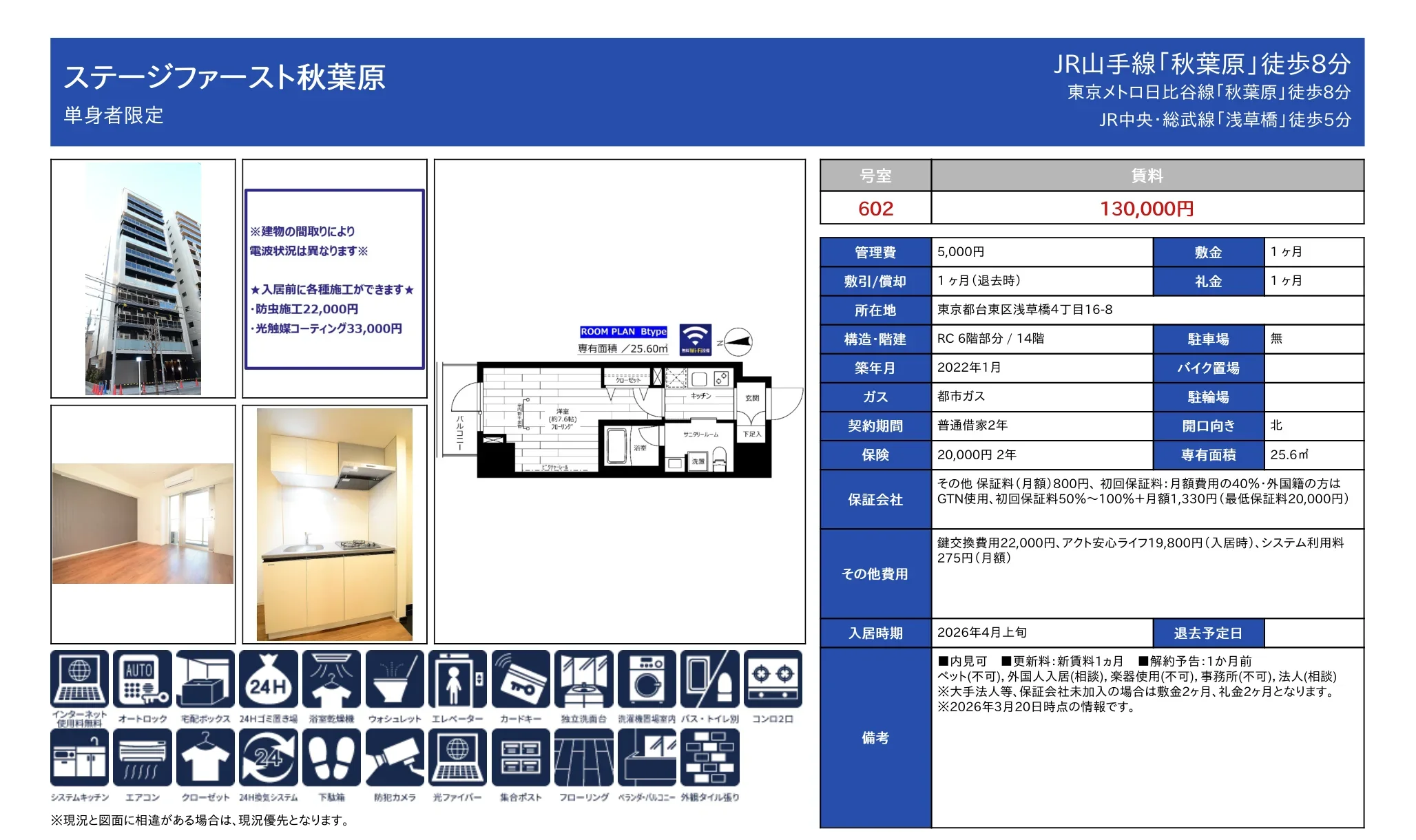 ステージファースト秋葉原 602号 0