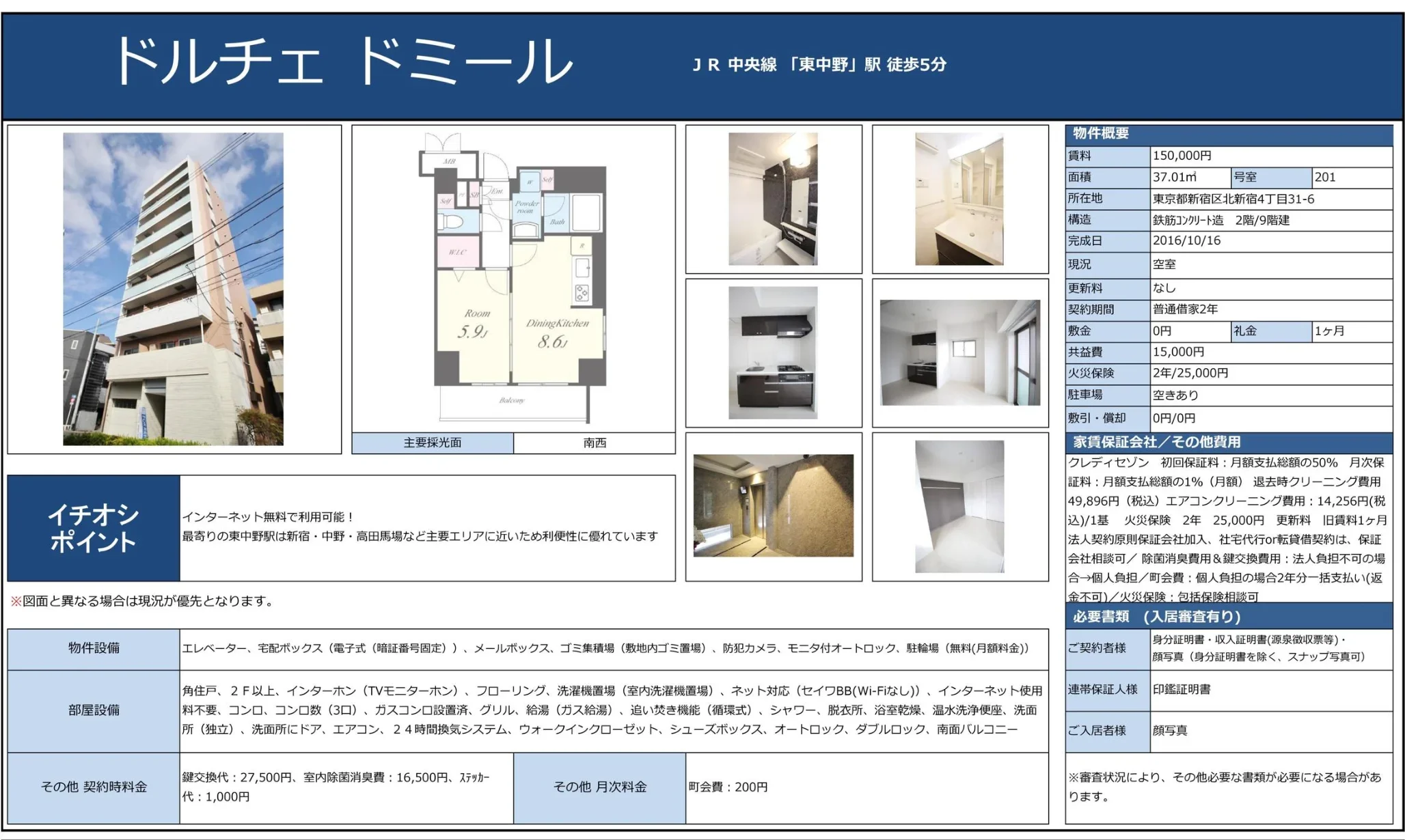 ドルチェ ドミール 201号 0