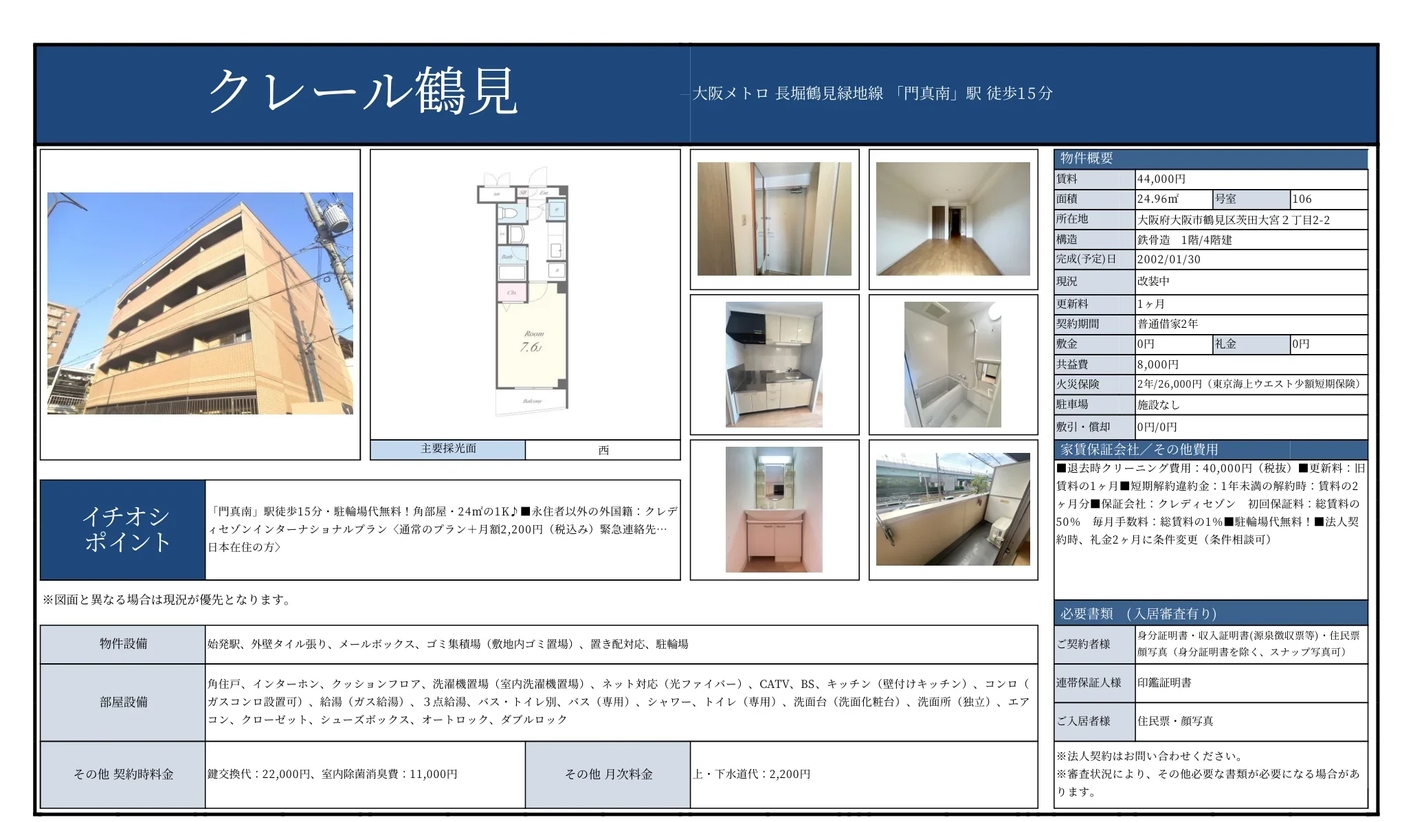 クレール鶴見 106号 0