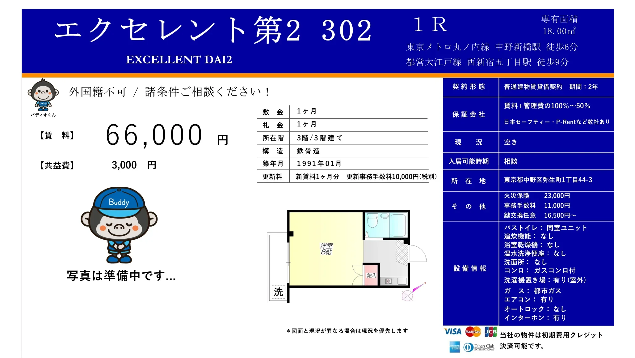 エクセレント第2 302 302号 0