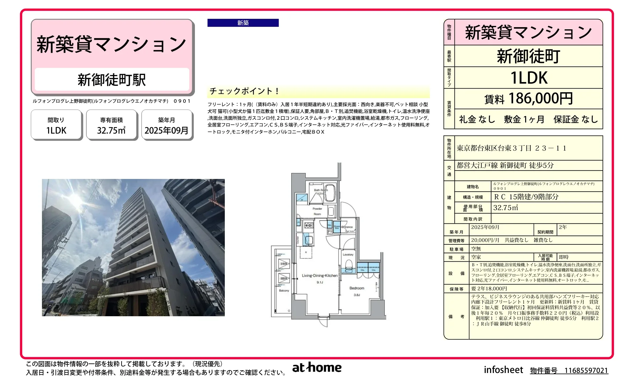 ルフォンプログレ上野御徒町 0901 0