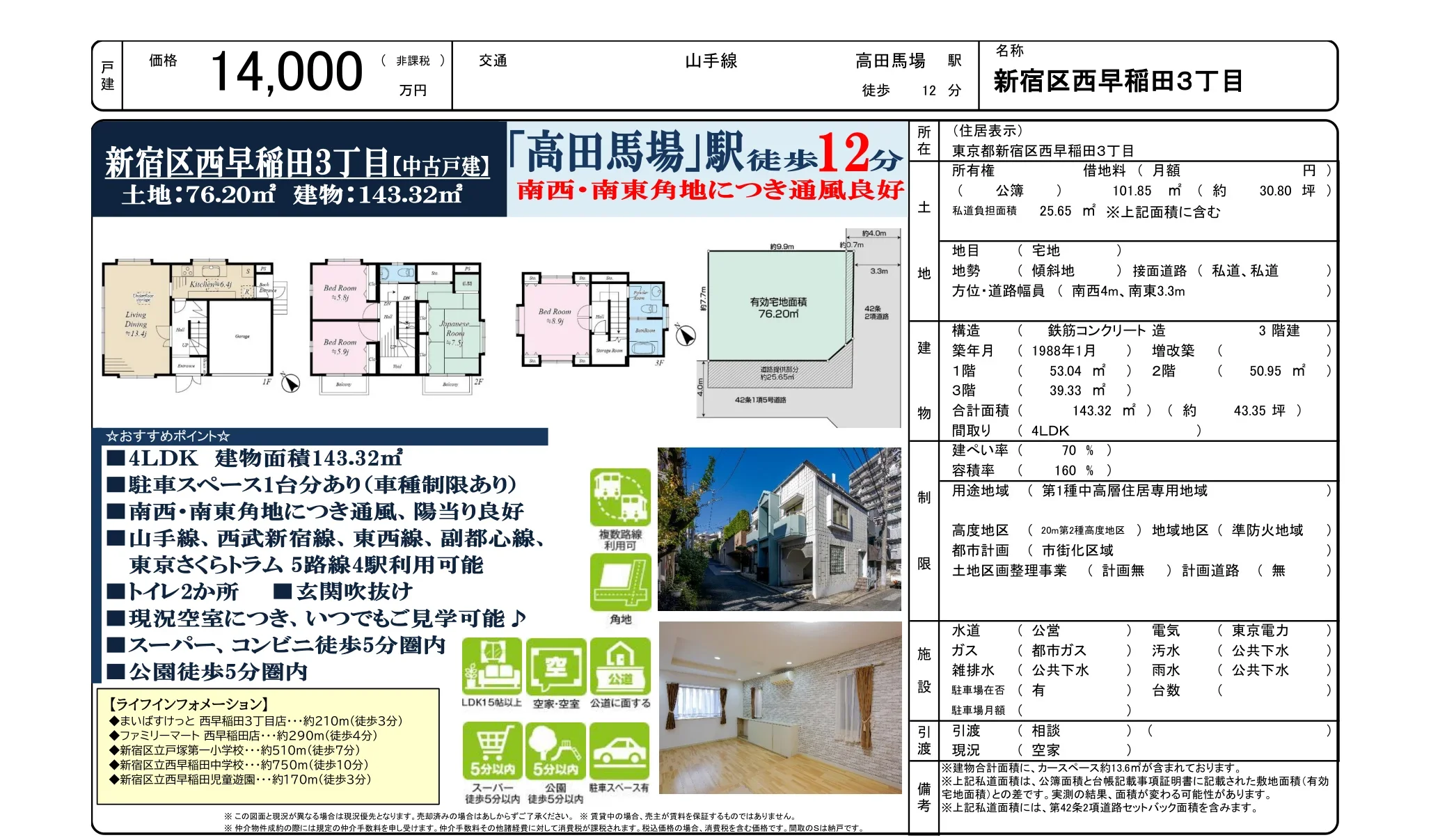 新宿区西早稲田3丁目 0