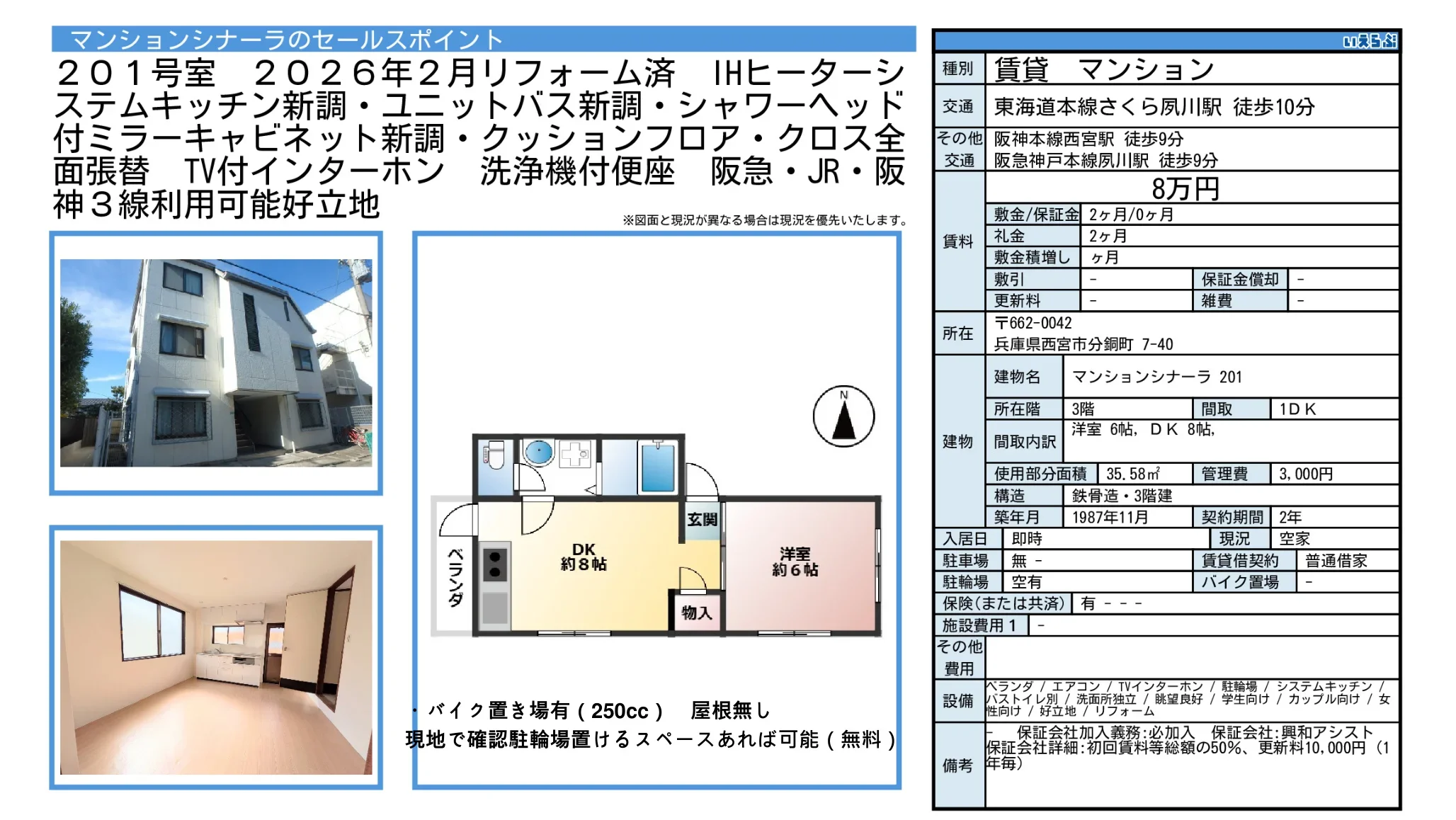 マンションシナーラ 201号 0
