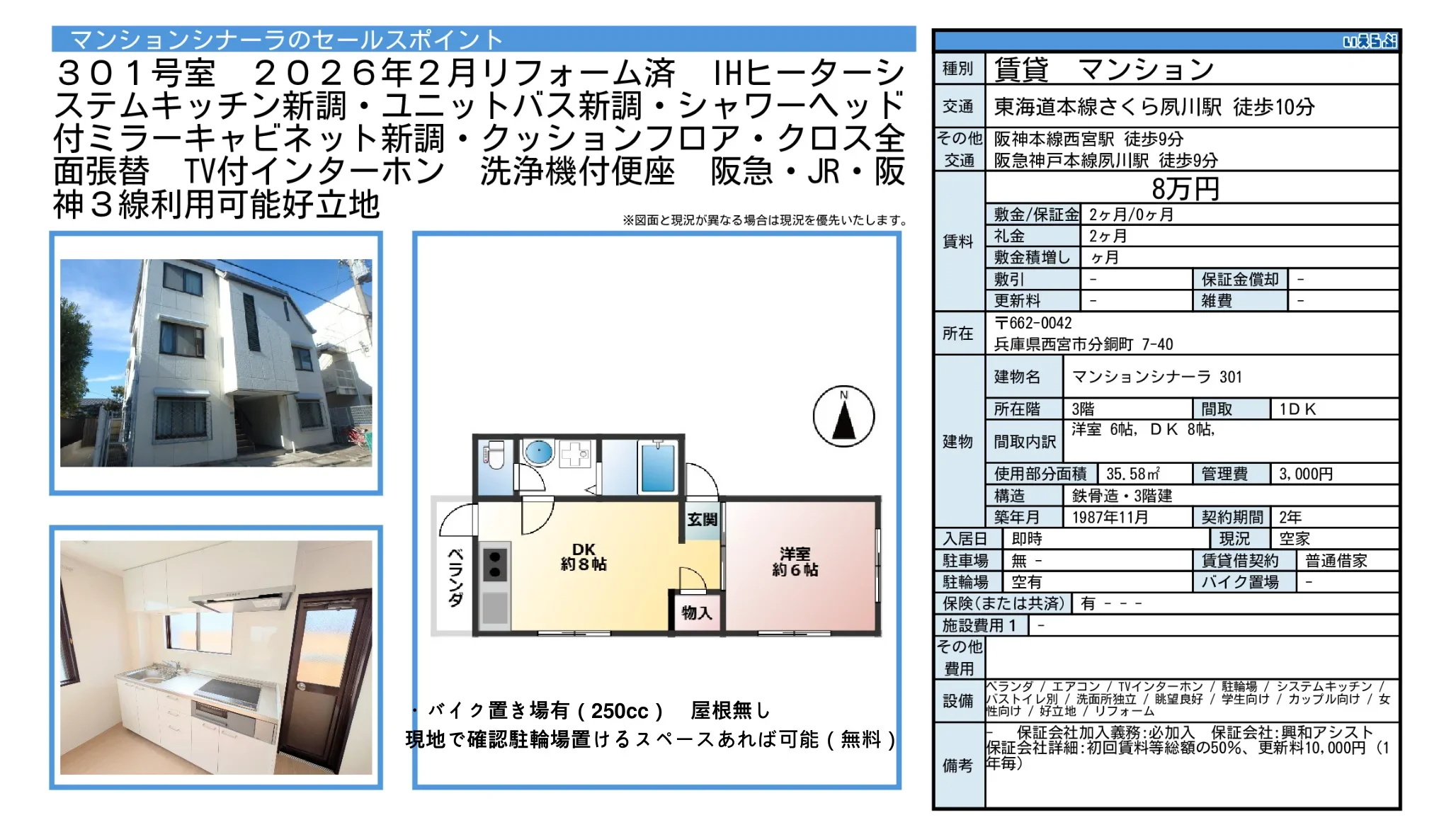 マンションシナーラ 301号 0