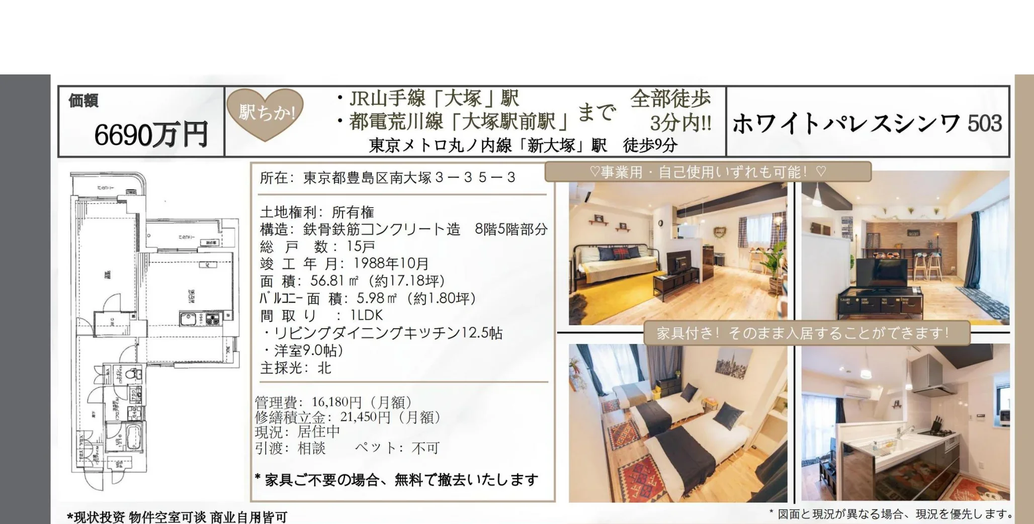 ホワイトパレスシンワ 503 503 0