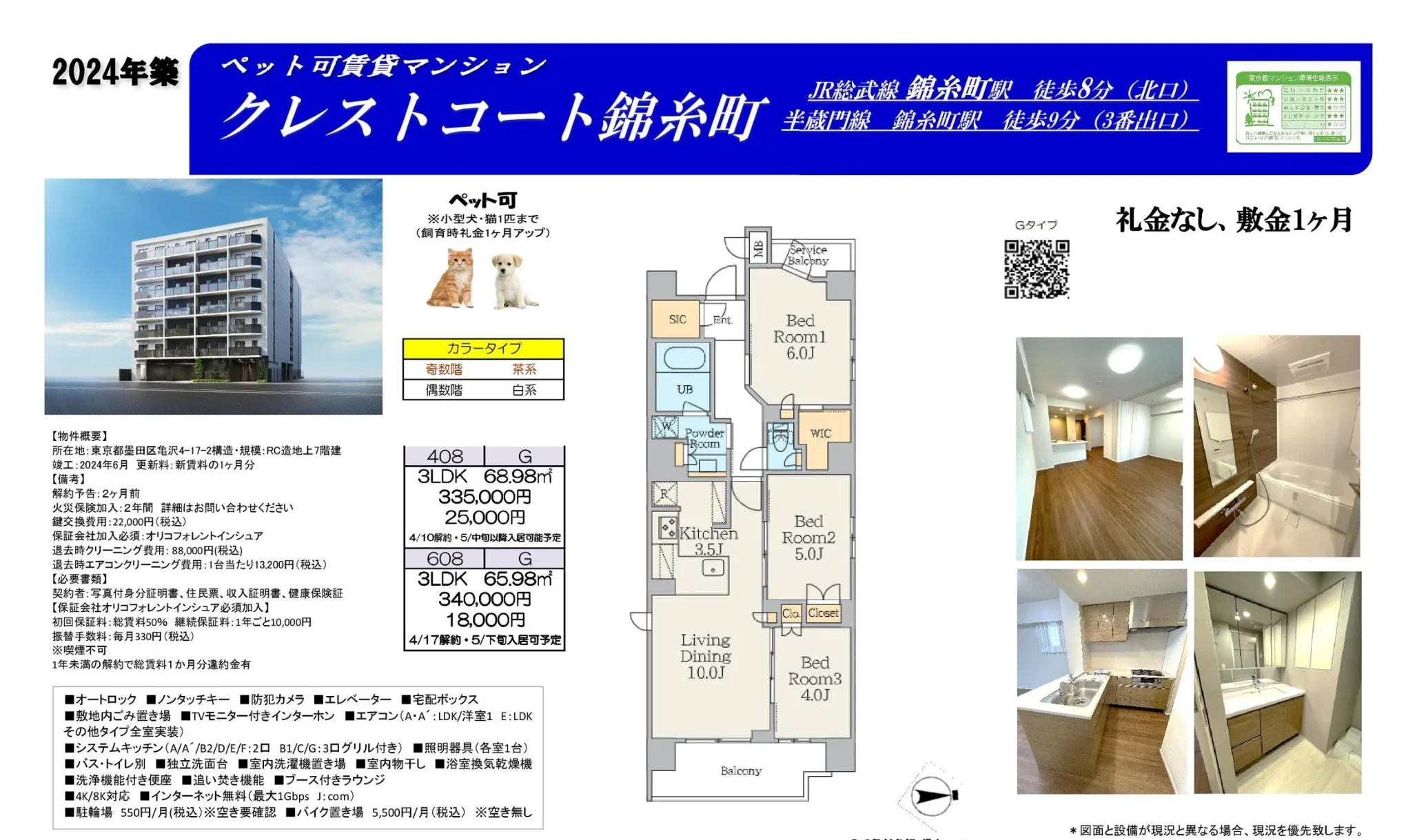 クレストコート錦糸町 608 0