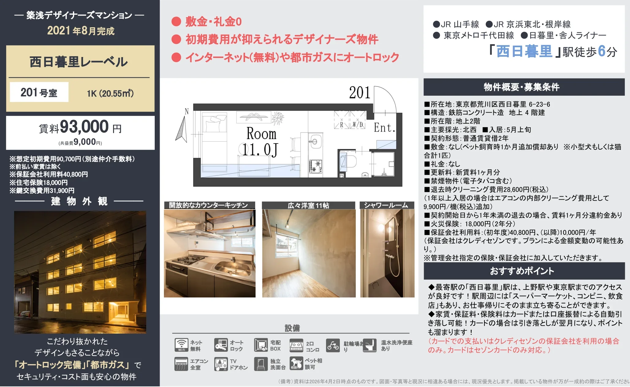 西日暮里レーベル 201号 0