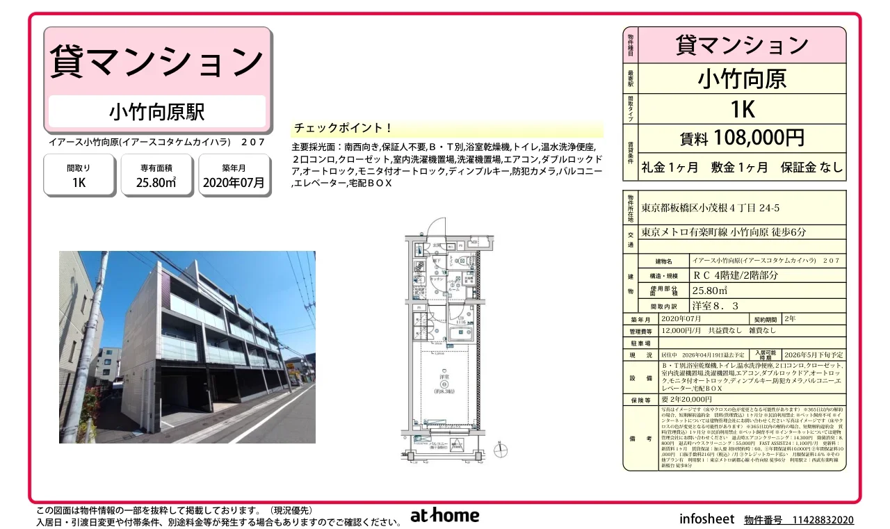 Modern Studio Condo Near Station in Nishidai(2-4-chome) 0